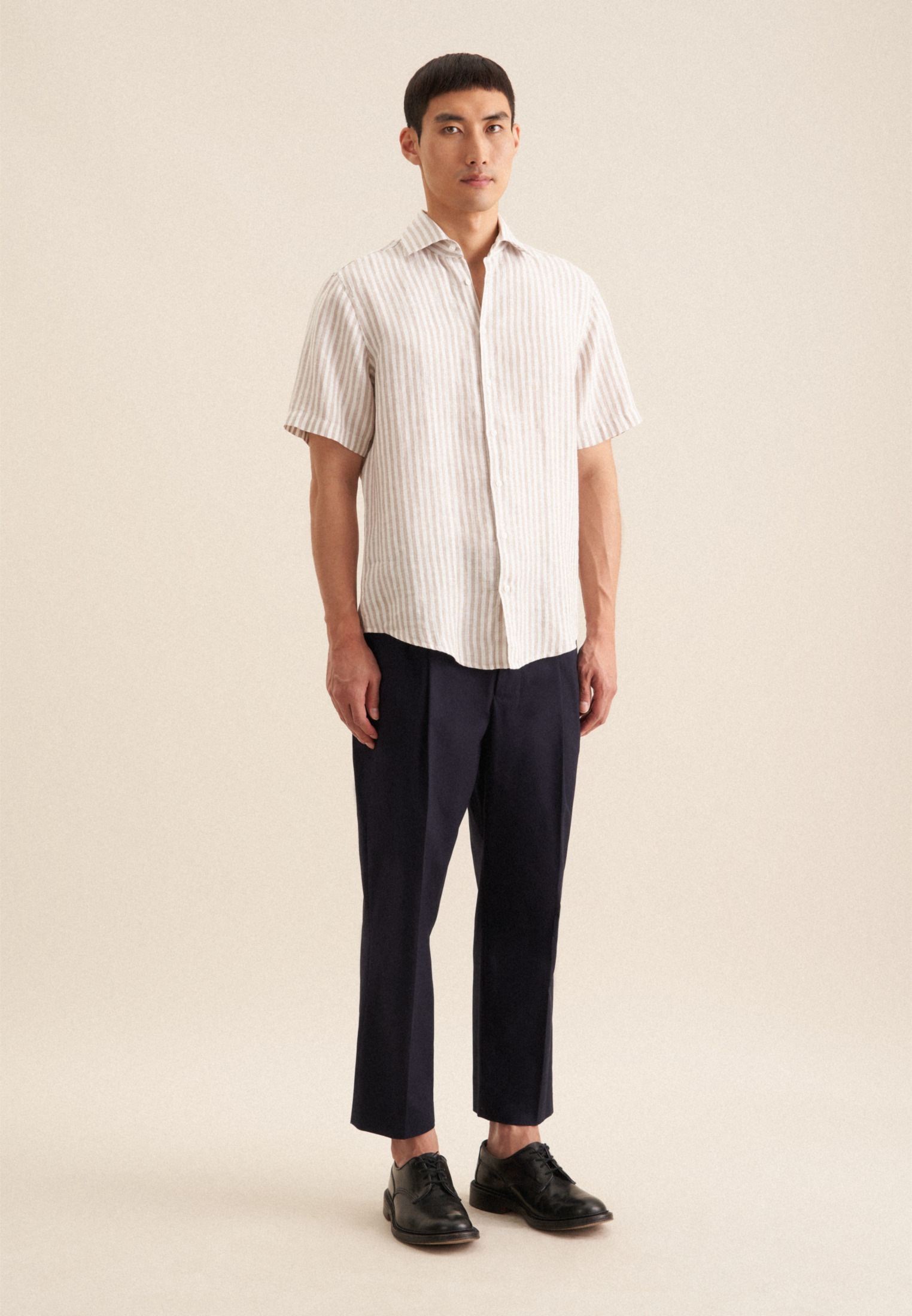 seidensticker Businesshemd »Regular« Regular 1/2 Kentkragen Streifen