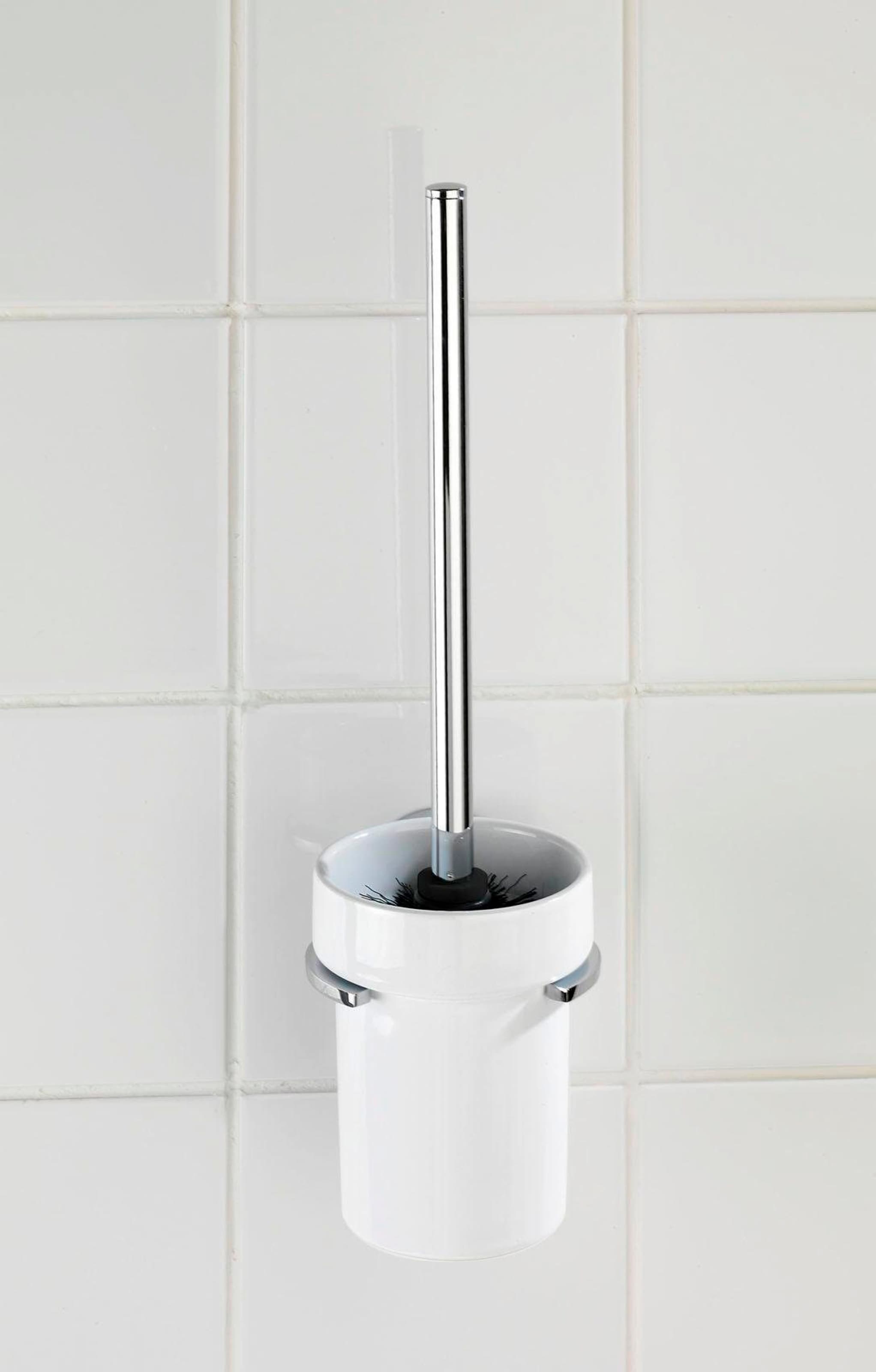 Finde WENKO WC-Garnitur »Capri«, aus Keramik-Zinkdruckguss auf | Toilettenbürstenhalter