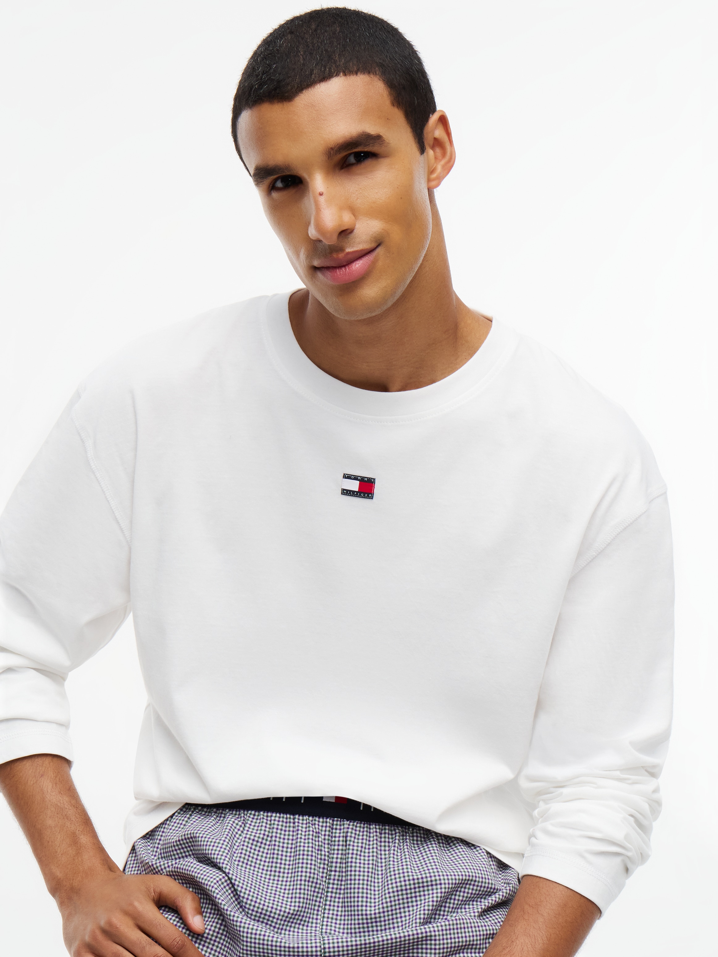 Tommy Hilfiger Underwear Pyjamaoberteil Basic, Rundhalsausschnitt