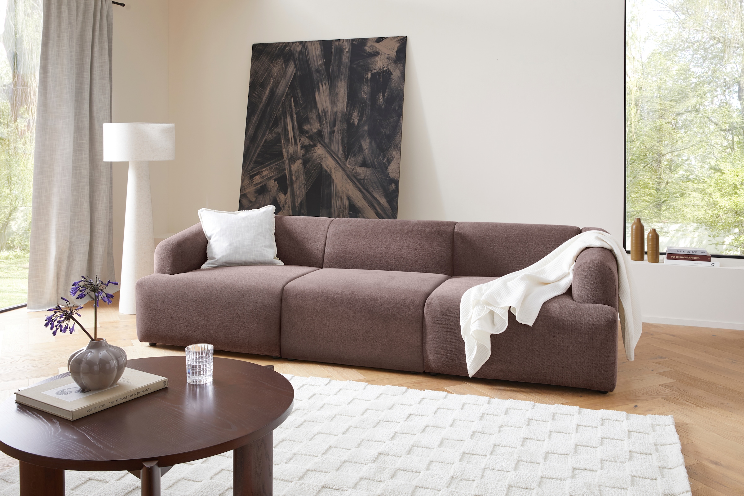 LeGer Home by Lena Gercke Sessel »LYZA mit Armlehne links oder rechts, Masse B/T/H: 96/96/74 cm« als Modul oder separat verwendbar, für individuelle Zusammenstellung