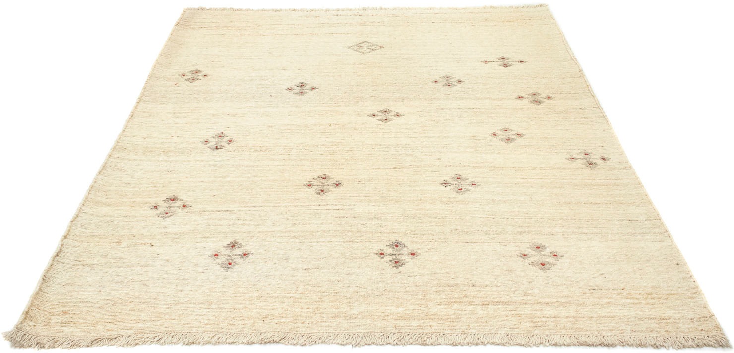 morgenland Wollteppich »Gabbeh Teppich handgeknüpft beige«, rechteckig,  handgeknüpft à prix réduit! | Kurzflor-Teppiche