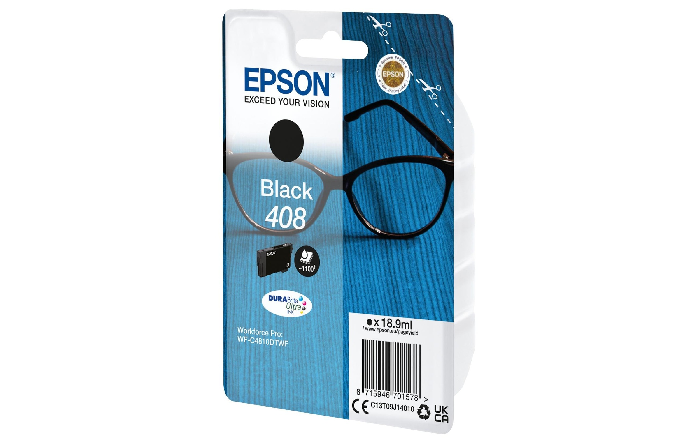 Image of Epson Tintenpatrone "408 / C13T09J14010 Black"