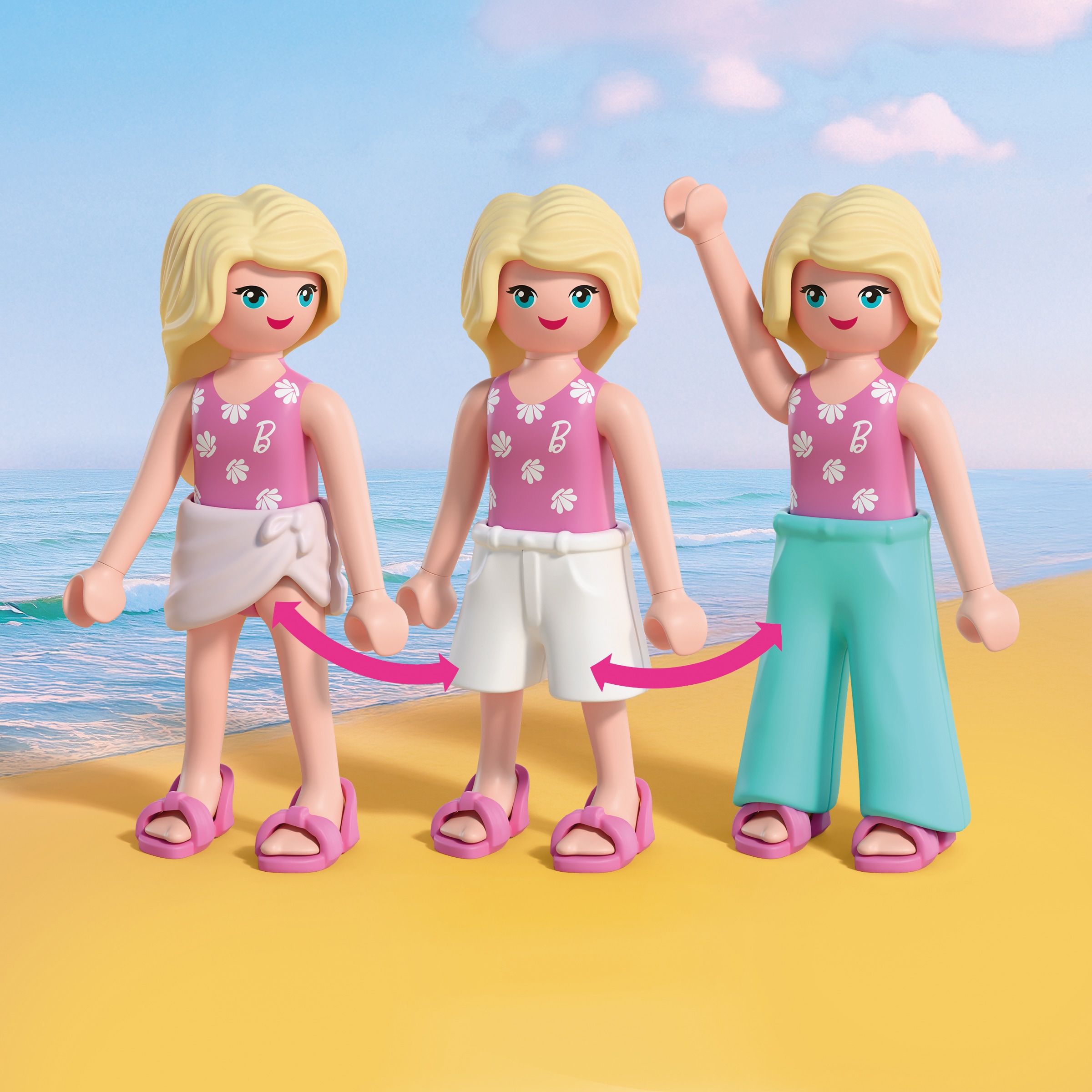 Playmobil® Jeu de construction »PLAYMOBIL x Barbie™ Strandmode (72124), Barbie™« Made in Europe