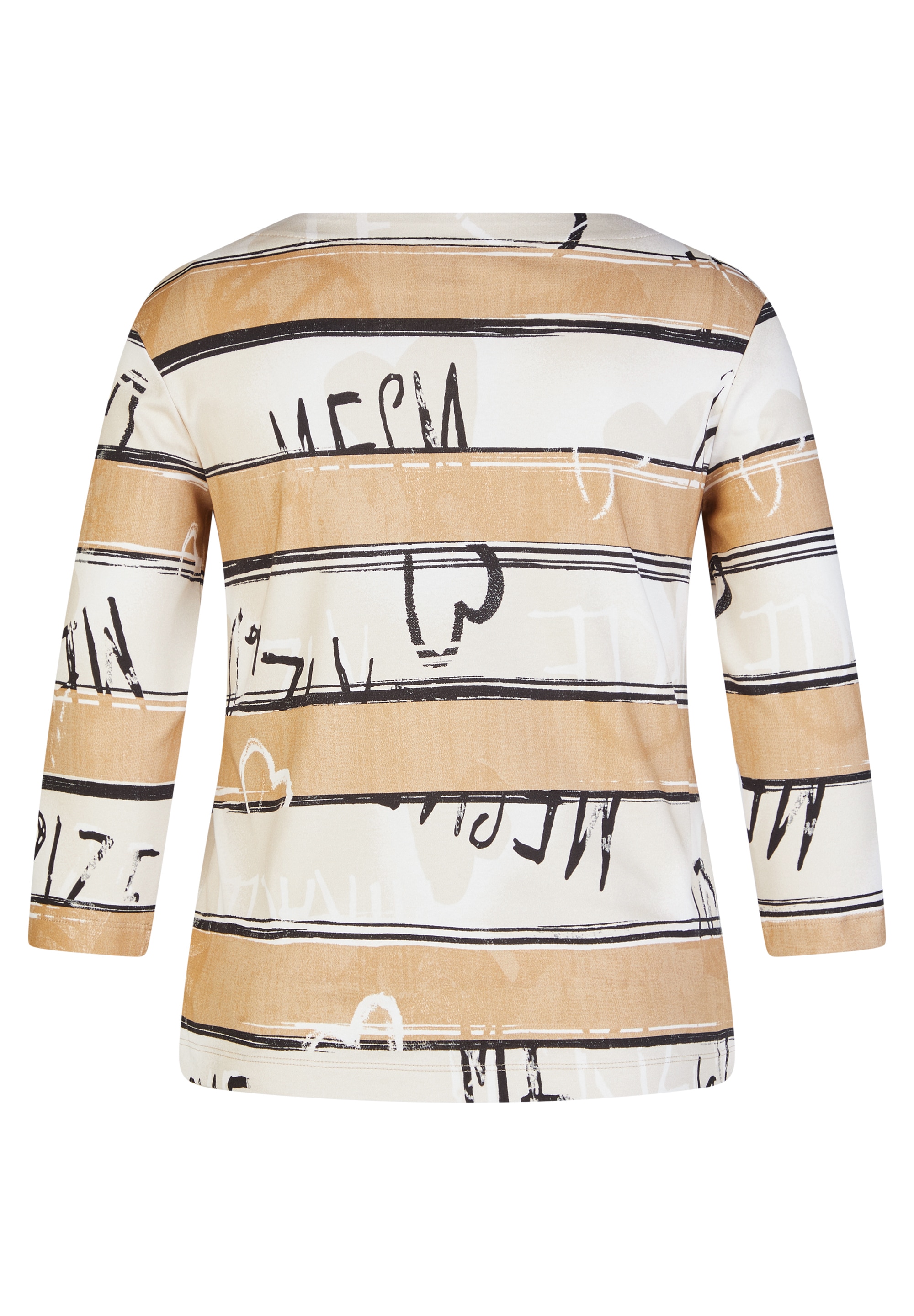 Rabe 3/4-Arm-Shirt mit All-Over Schriftzüge