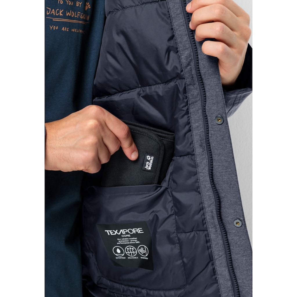 Jack Wolfskin Winterjacke »SNOWY PARK JKT M«, mit Kapuze