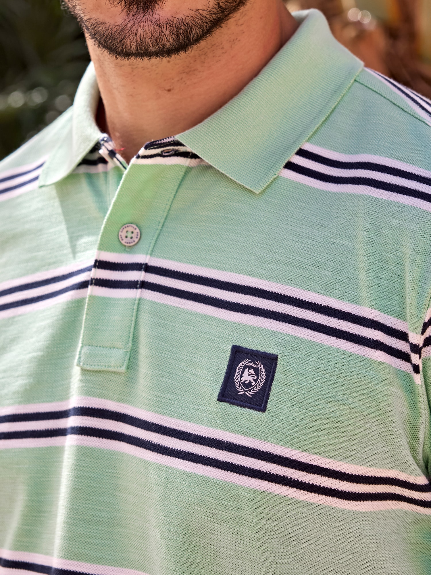 LERROS Polo »Herren Poloshirt in Rugby-Optik«