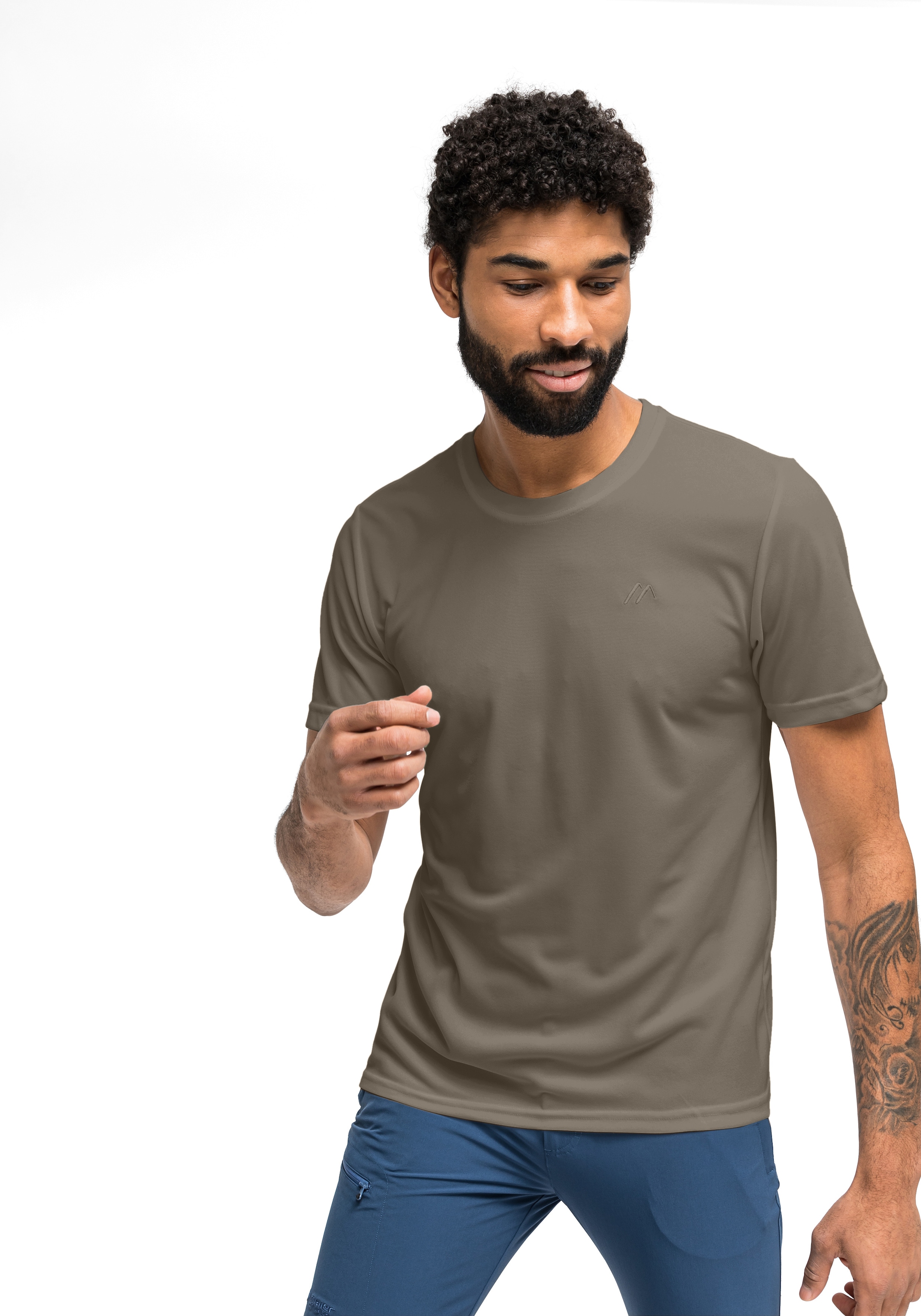 Maier Sports T-Shirt »Walter« Herren Kurzarmshirt, leichtes Sommer Funktionsshirt, Rundhals, Reg Fit