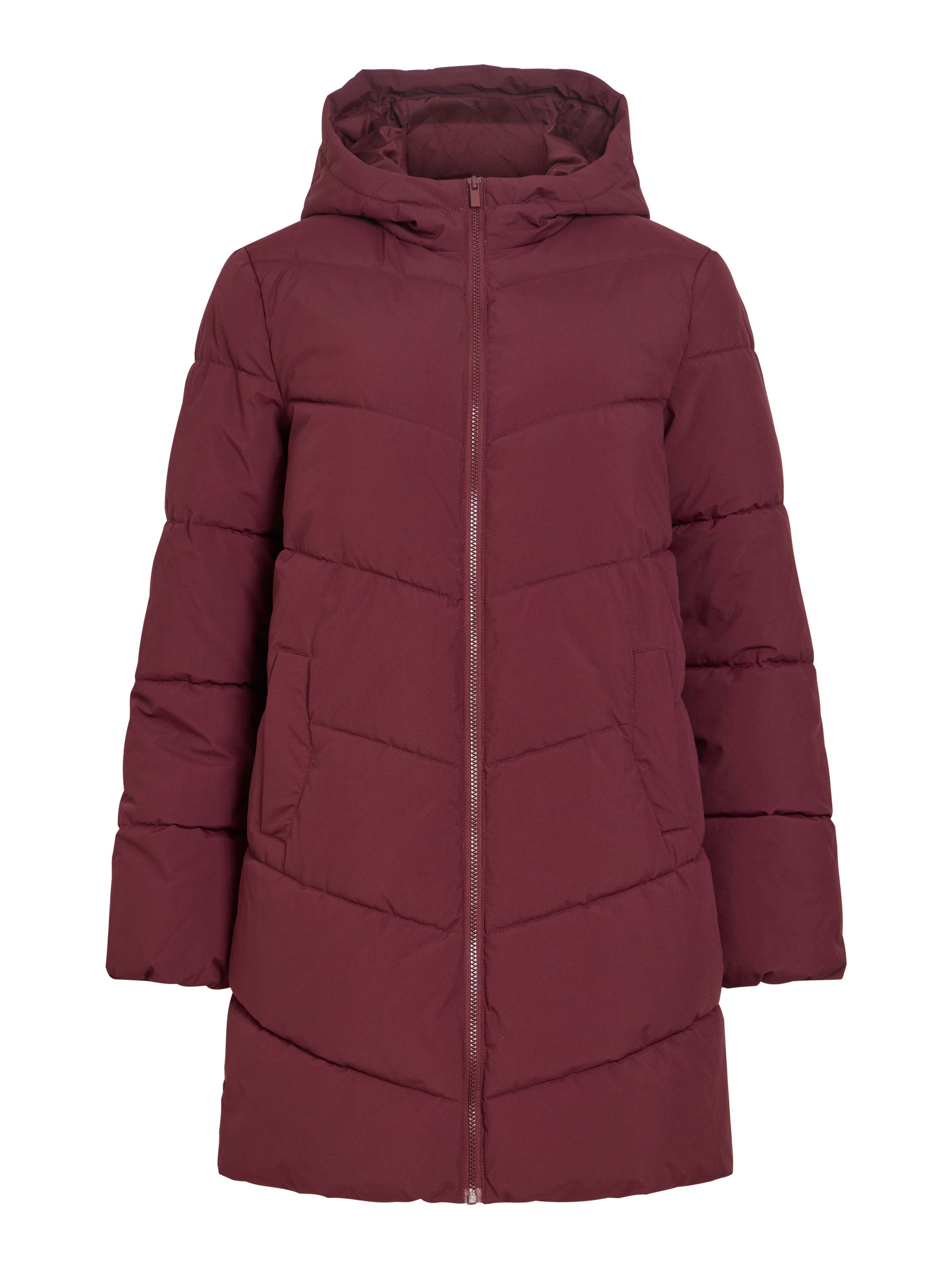 Vila Steppmantel »VILAVENDER L/S HOOD PUFFER/TB/RK« Kunstfaser