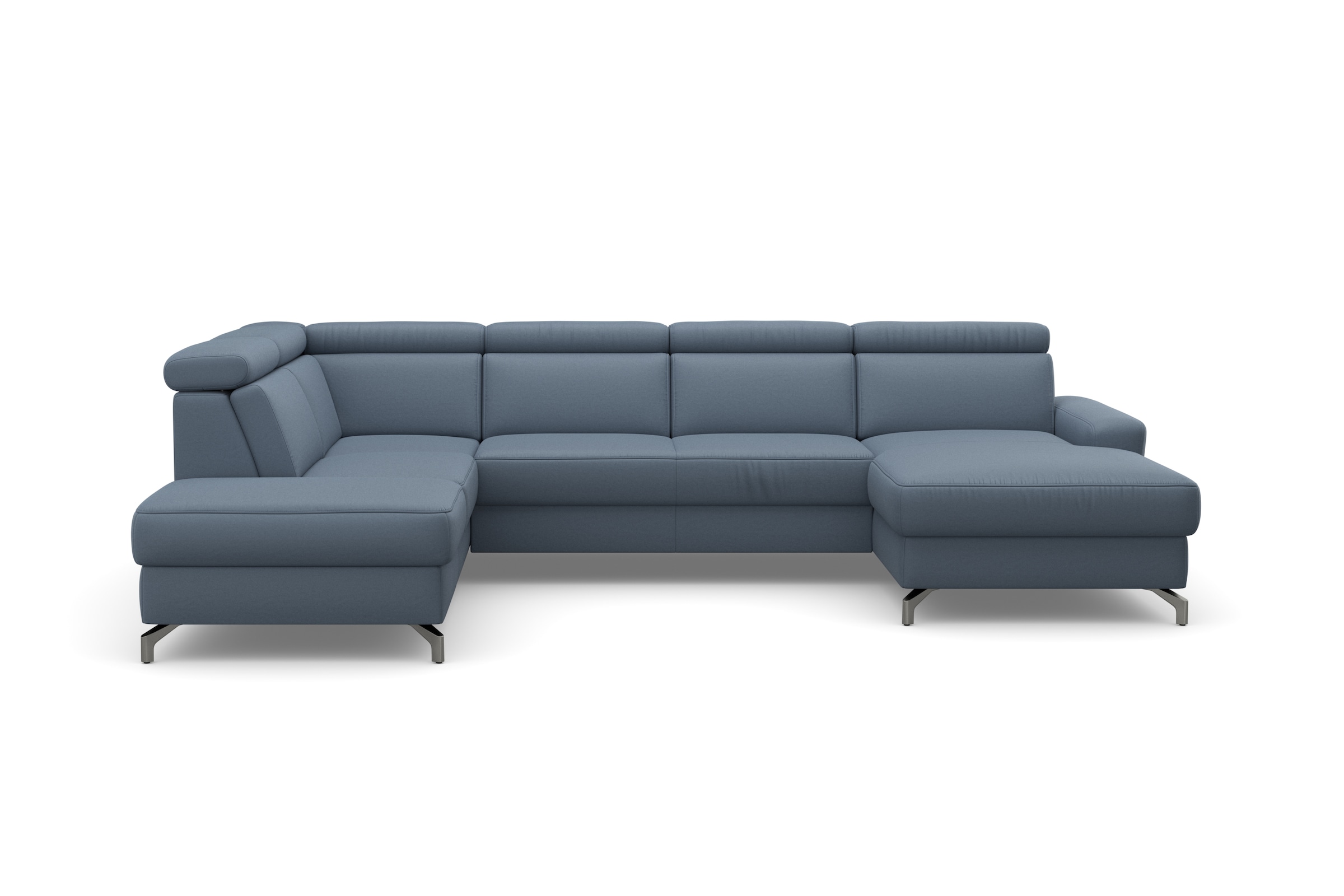 sit&more Wohnlandschaft »Scarlett U-Form« inklusive Kopfteilverstellung, wahlweise mit Bettfunktion, Bettkasten