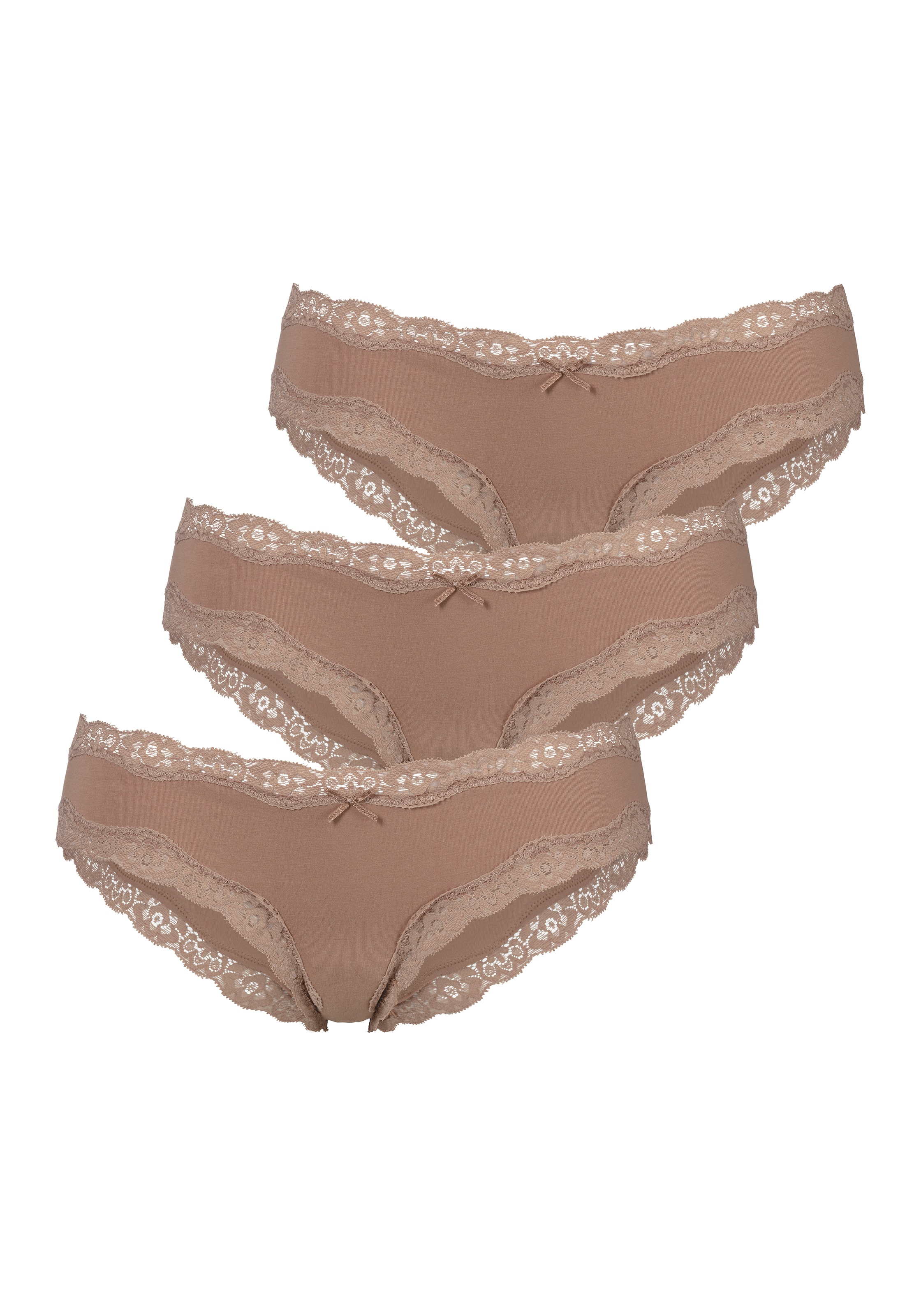 Image of LASCANA Brasilslip, (Packung, 3 St., 3er-Pack), mit floraler Spitze bei Ackermann Versand Schweiz