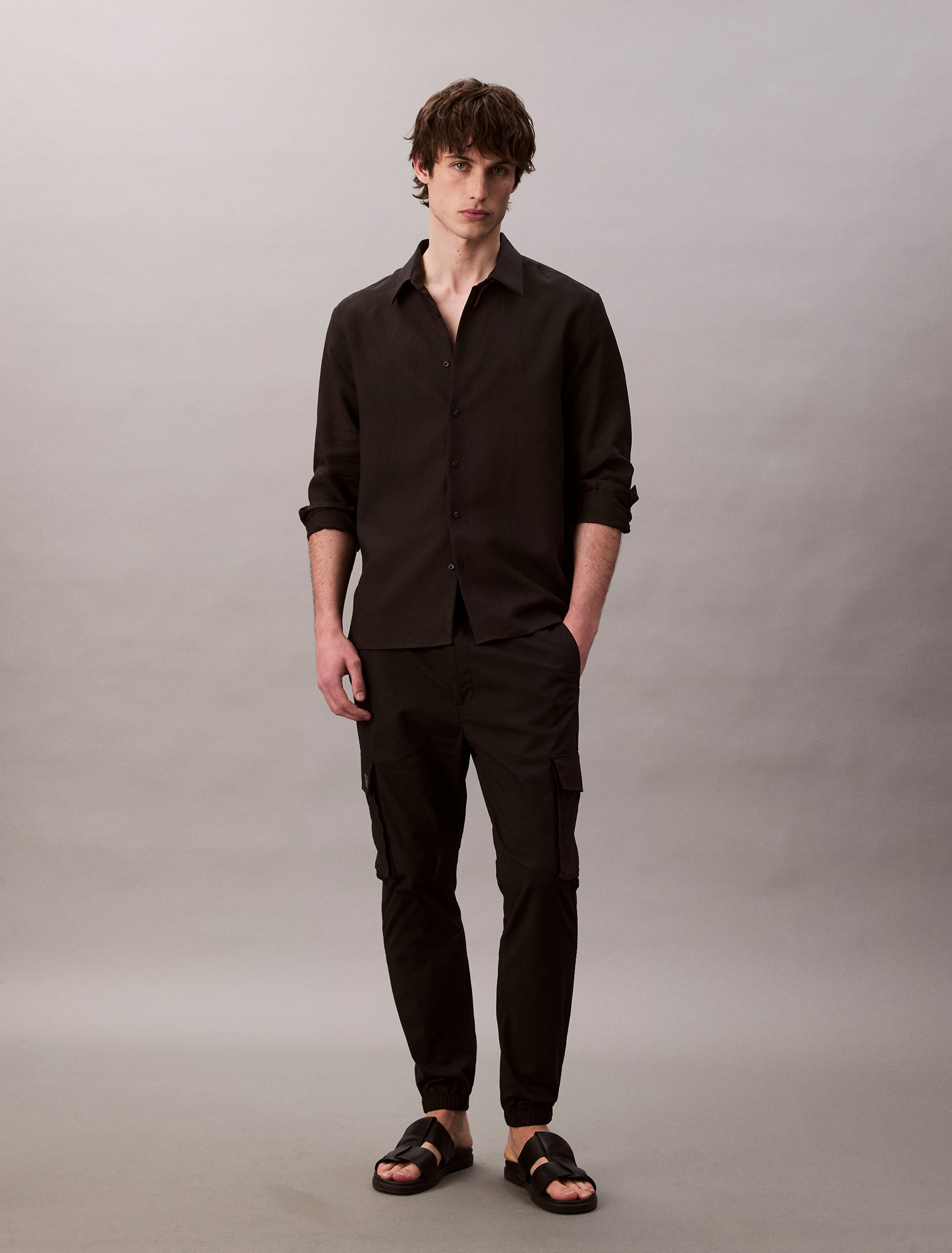 Image of Calvin Klein Cargohose "PLL ON SKNNY CRG RPS" Mit elastischem Bund