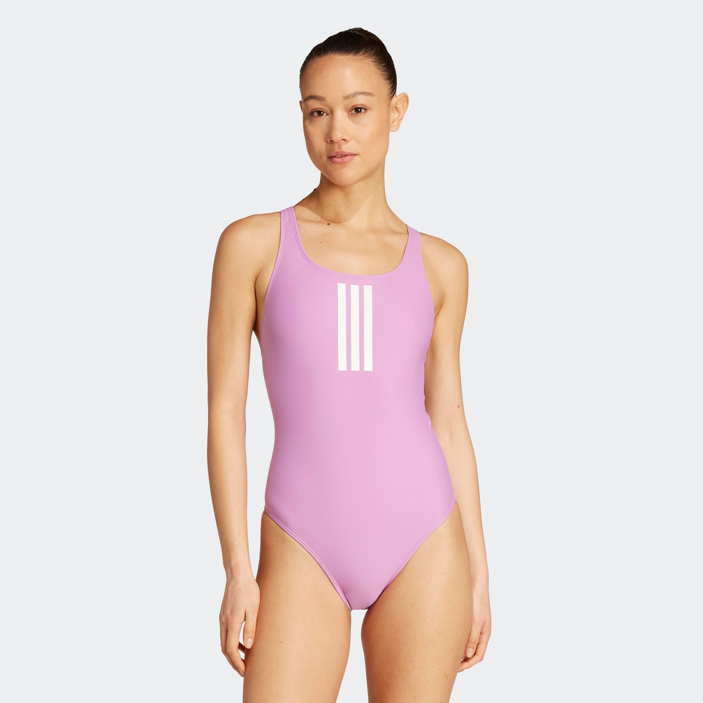 Image of adidas Performance Badeanzug "3S MID SUIT" sportlicher Schnitt, stretchiges, chlorresistentes Material