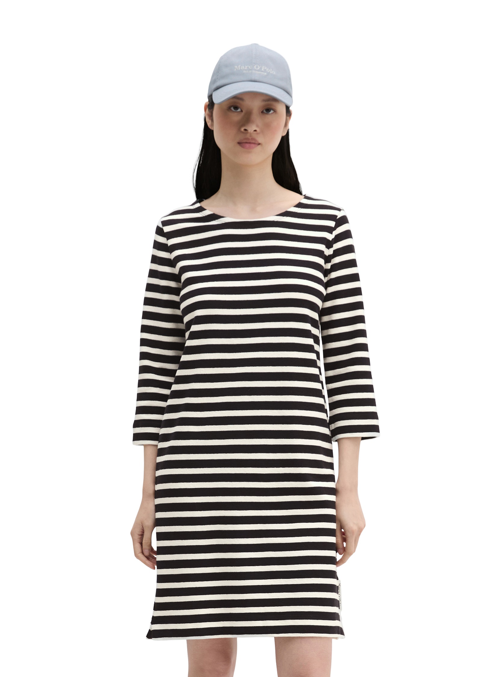 Image of Marc OPolo Jerseykleid Gestreift, loose fit aus weichem Jersey