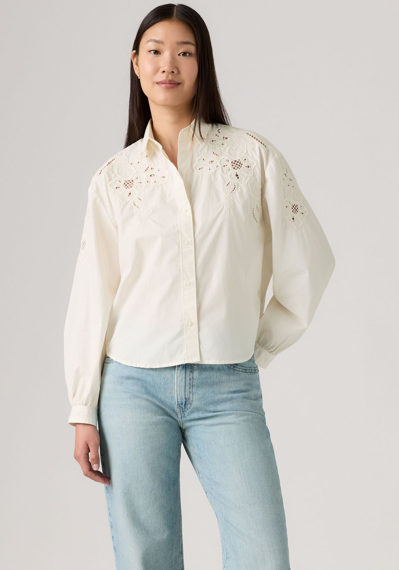 Image of Levis Hemdbluse "JAMIE HOLIDAY SHI" mit Lochstickerei