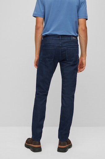 BOSS ORANGE Slim-fit-Jeans »Delaware BC-L-C«, mit Leder-Badge