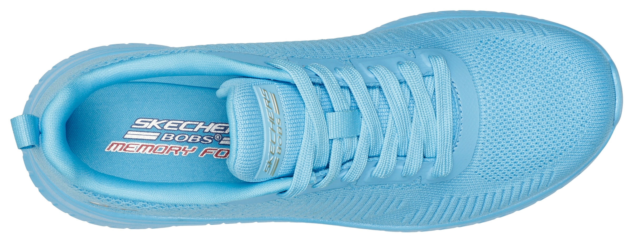 Skechers Sneaker »BOBS SQUAD CHAOS-COOL RYTHMS«, Knitwear-Sneaker, Schnürschuh, Trainingsschuh in veganer Verarbeitung