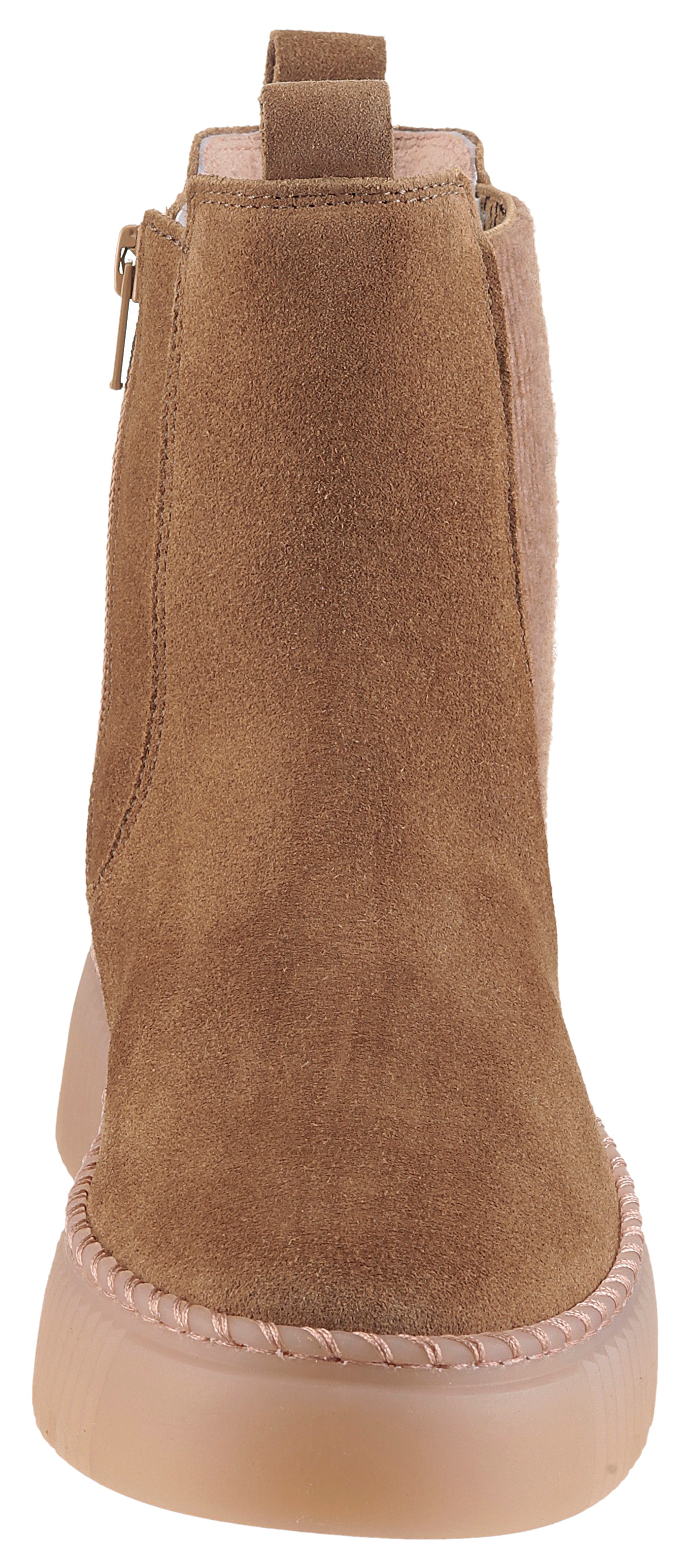 Gabor Chelseaboots  , Plateau, Stiefelette mit Stretcheinsatz an der Aussenseite