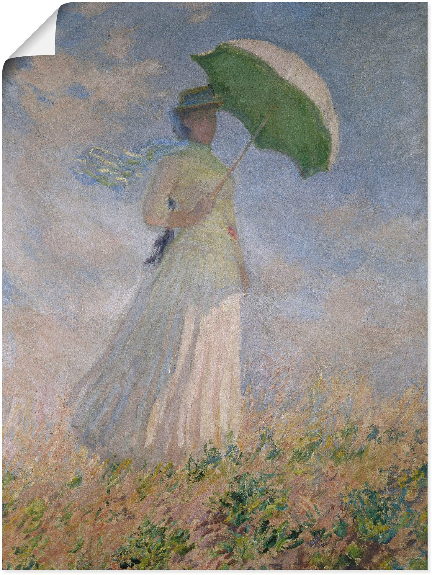 Artland Wandbild »Frau mit Sonnenschirm, Frau, als Susanne bequem Hoschedé«, Poster St.), oder (1 versch. Wandaufkleber Grössen in kaufen Leinwandbild