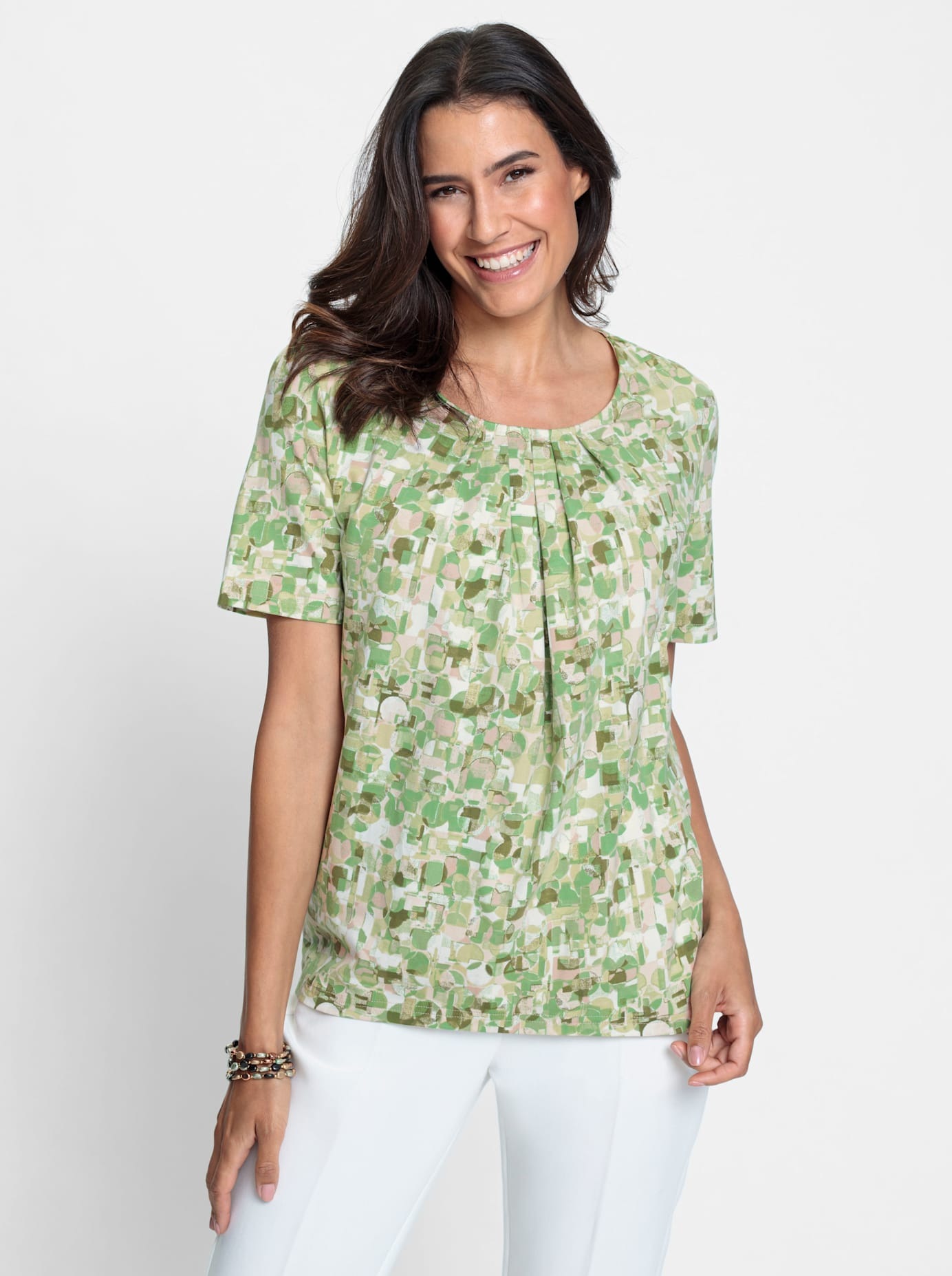 Inspirationen Print-Shirt »Druck-Shirt«, (1 tlg.)
