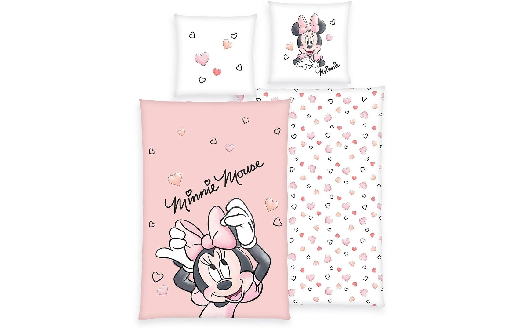 Image of Herding Kinderbettwäsche "Minnie Mouse, 65/100+160/210 cm"