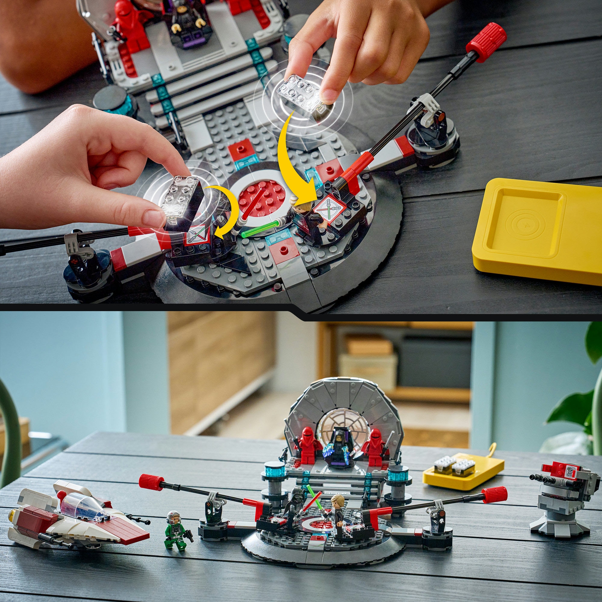 LEGO® Pions de construction »SMART Play: A-Wing und das Duell im Thronsaal (75427), LEGO Star Wars™« inklusive SMART Brick; mit Licht- und Soundeffekten