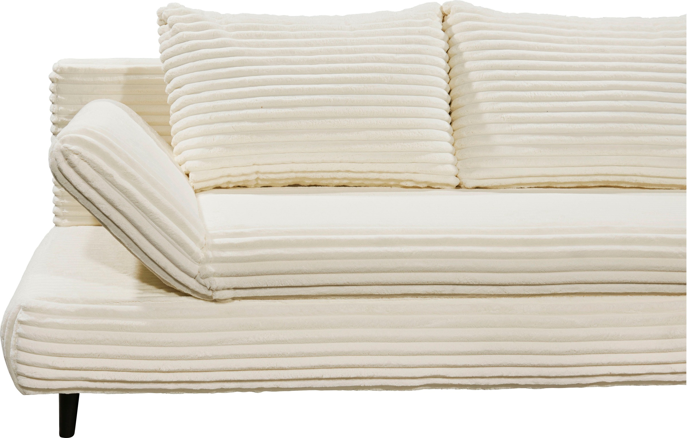 ED EXCITING DESIGN Schlafsofa »Sunny« mit Bettkasten, Armteilverstellung & 2 Rückenkissen