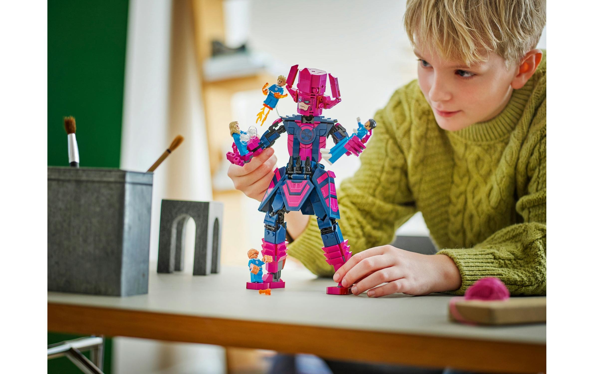 LEGO® Spielbausteine »Marvel Fantastic Four vs. Galactus Baufigur«, (427 St.)