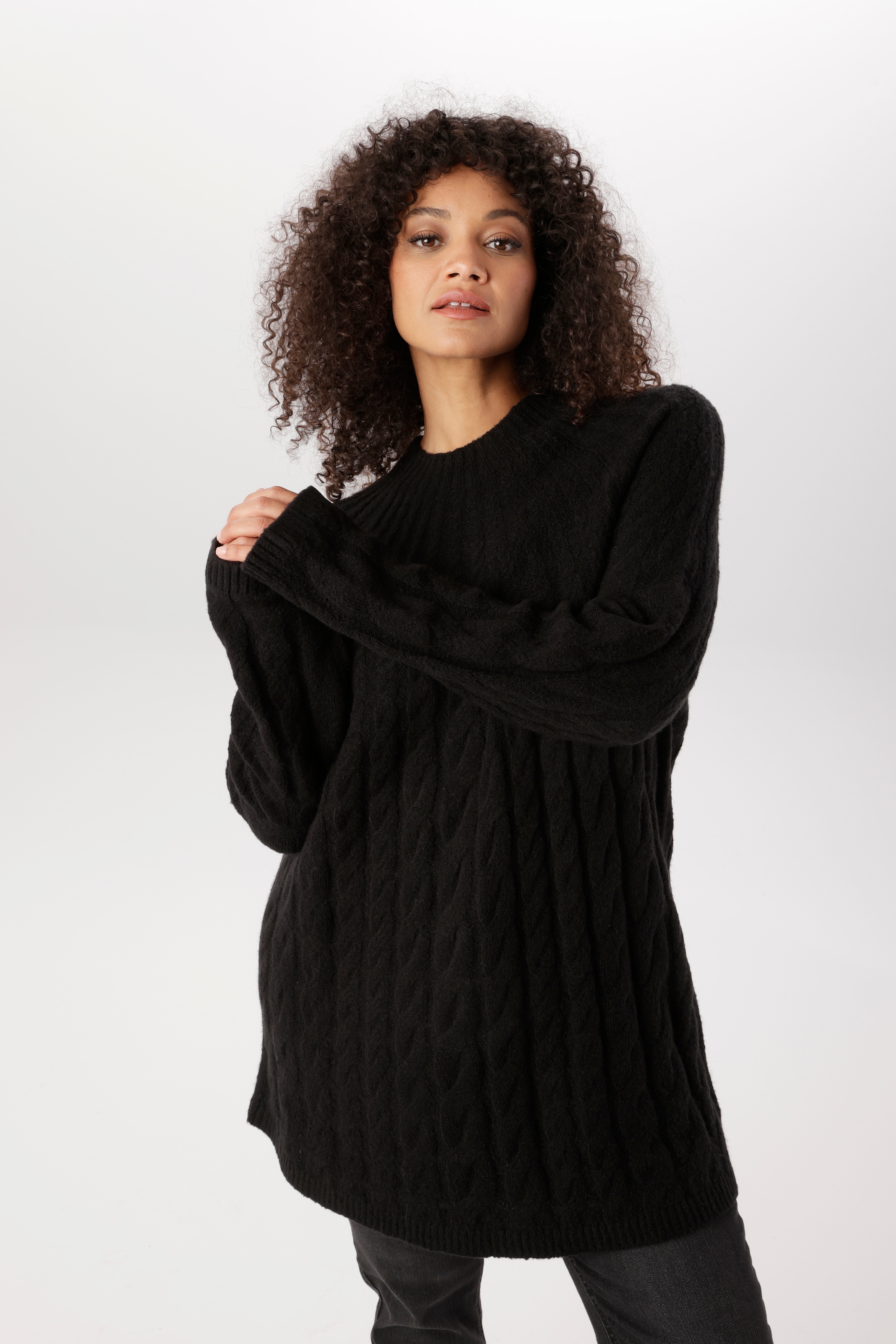 Image of Aniston PLUS Strickpullover mit edlen Zopfstrickmuster - NEUE KOLLEKTION
