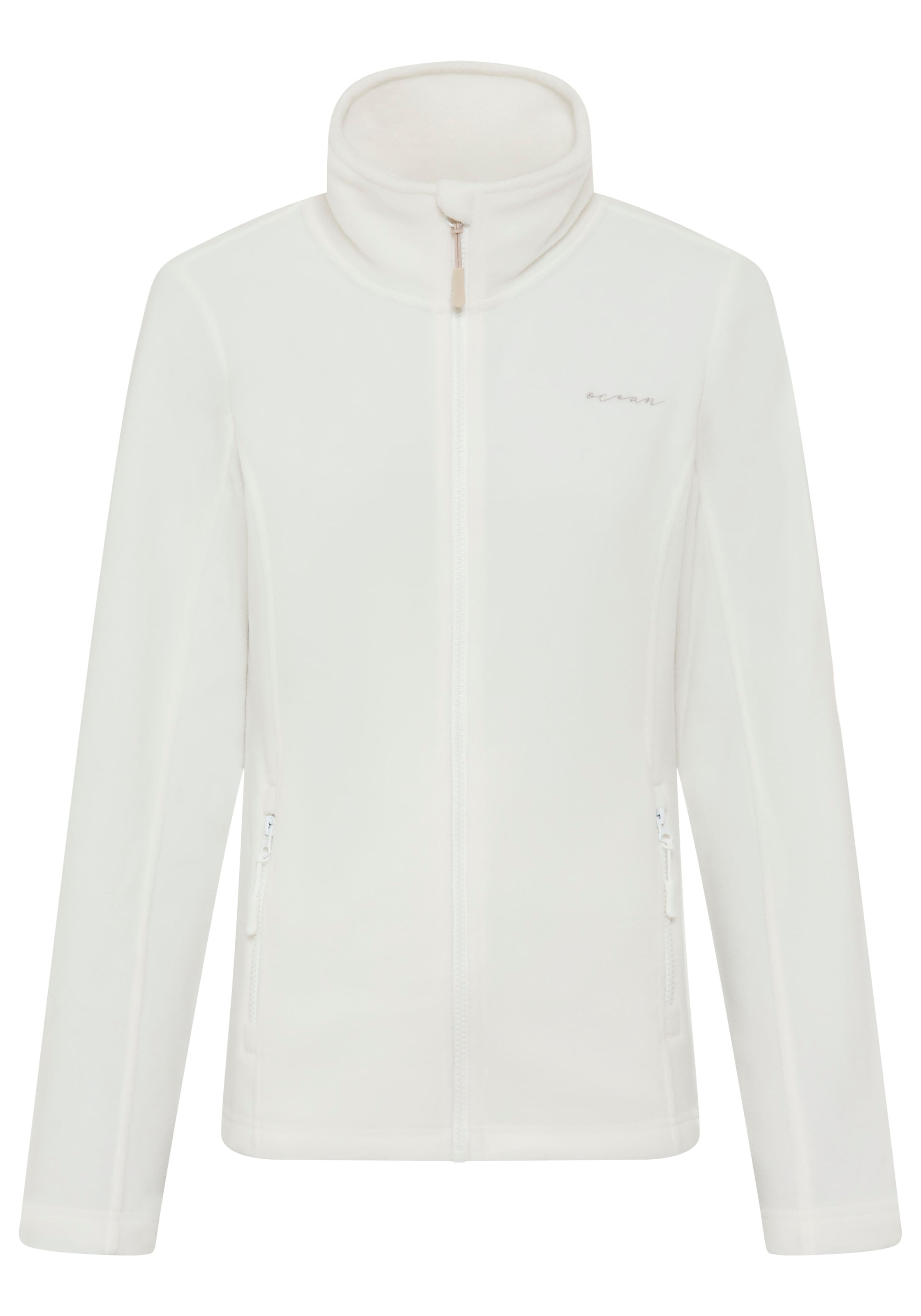 Ocean Sportswear Veste polaire aus weichem Fleece-Material, unifarben, mit Logostickerei