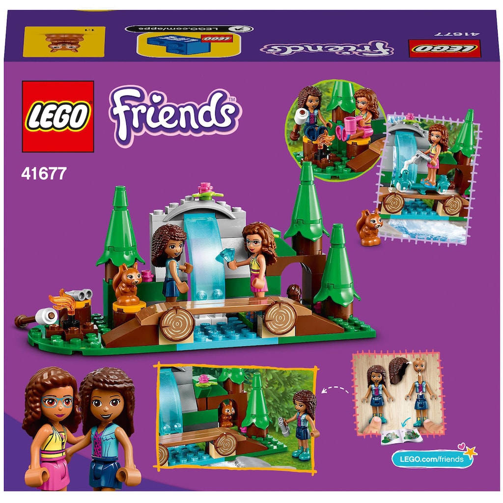 LEGO® Konstruktionsspielsteine »Wasserfall im Wald (41677), LEGO® Friends«, (93 St.)