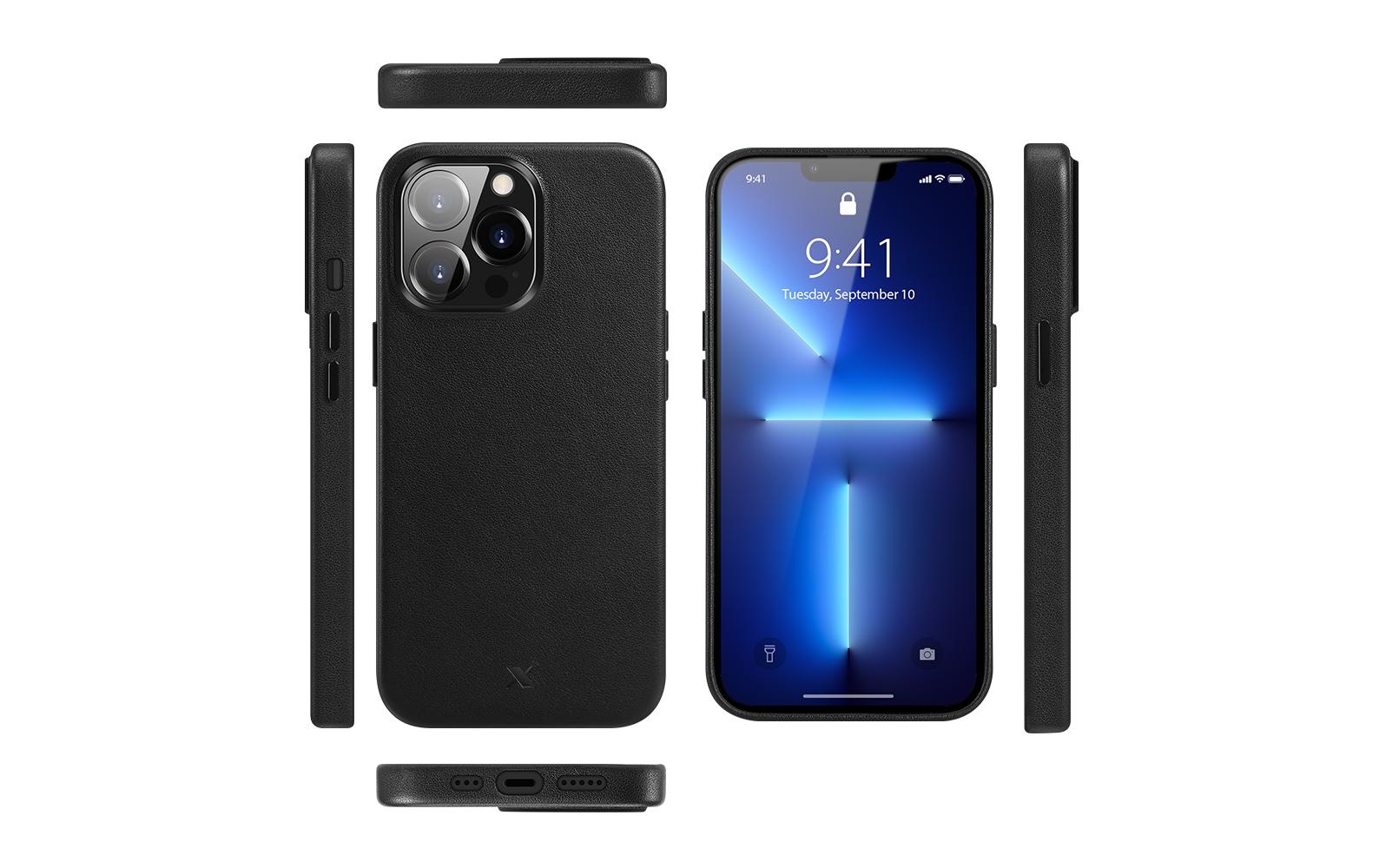 nevox Smartphone-Hülle »StyleShell PRO MagSafe iPhone 15 Pro Schwarz«