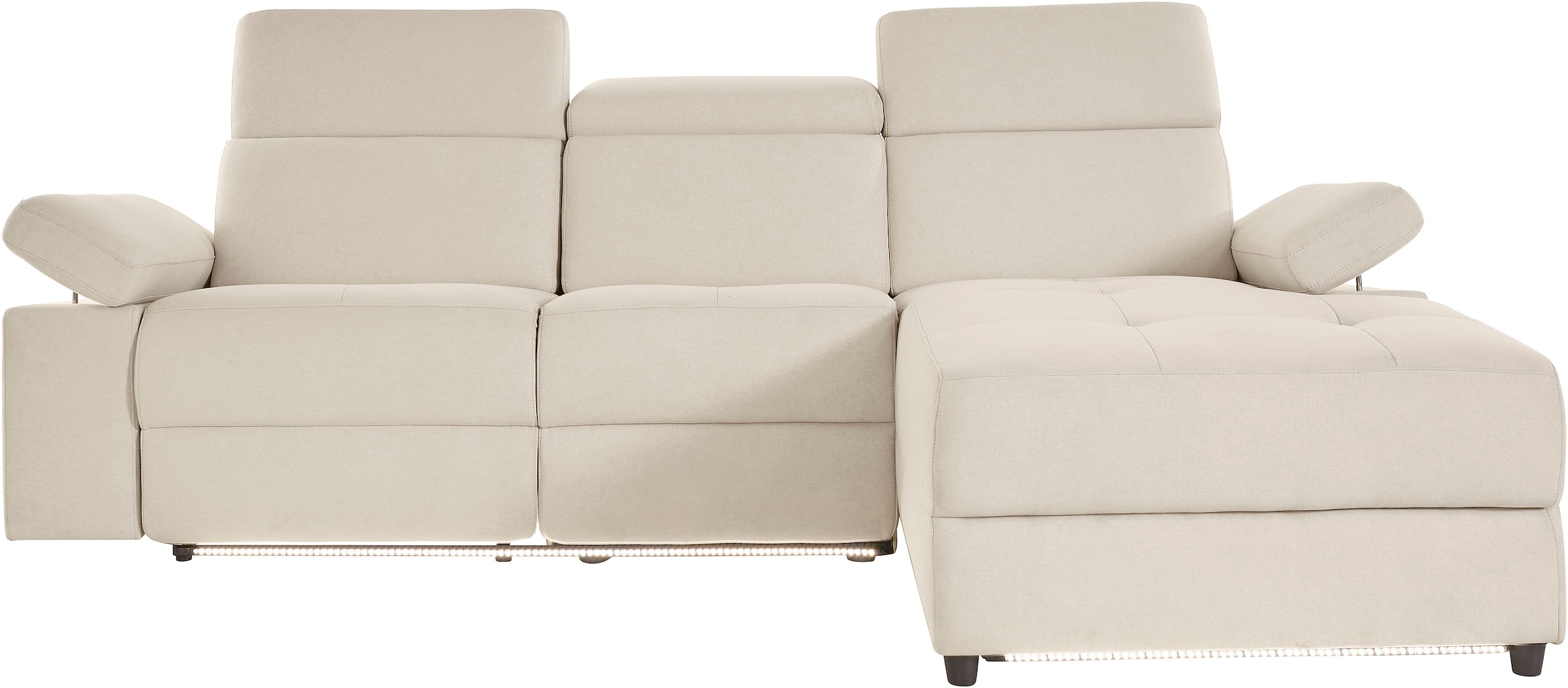 Home affaire Canapé d'angle »Kilado, L-Form,« mit Relaxfunktion, verstellbarer Armlehne, Kopfteilverstellung