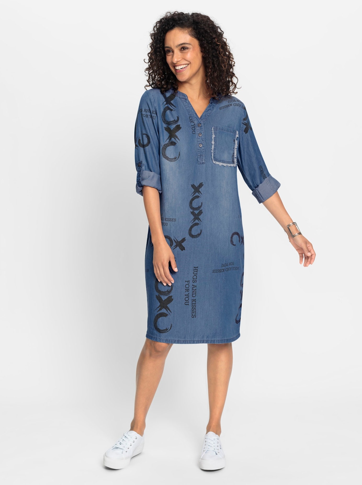 Inspirationen Druckkleid »Webkleid«