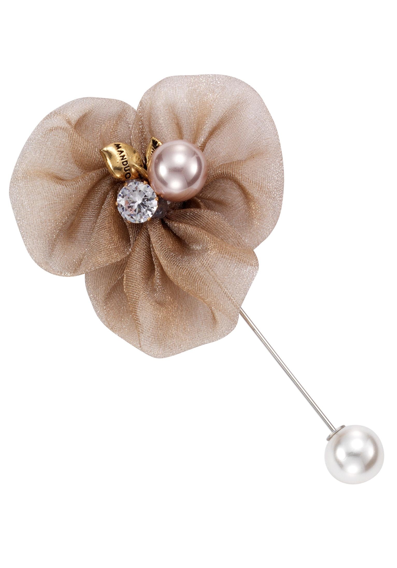 Anstecknadel »in Blütenform mit dekorativen Details«