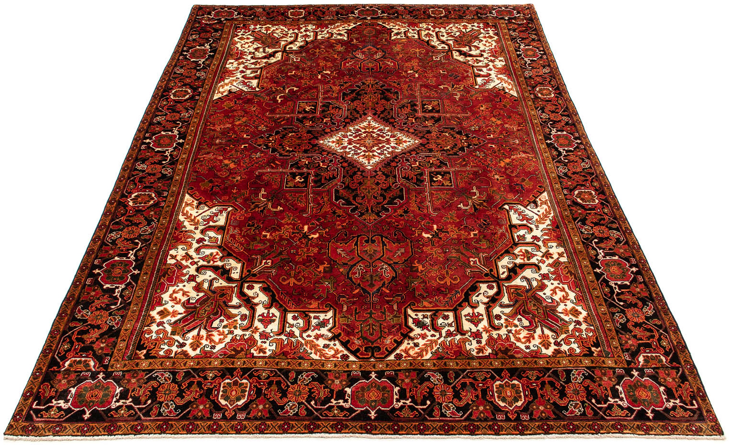 Image of morgenland Orientteppich »Perser - Nomadic - 400 x 300 cm - dunkelrot«, rechteckig, 10 mm Höhe, Wohnzimmer, Handgeknüpft, Einzelstück mit Zertifikat bei Ackermann Versand Schweiz