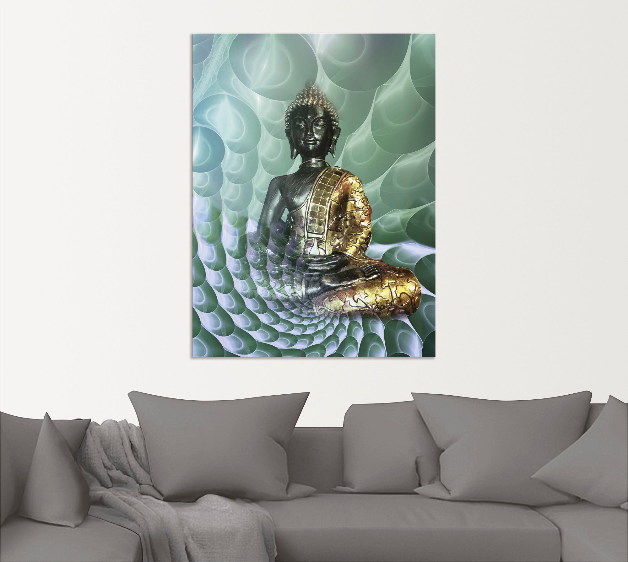 Artland Wandbild »Buddhas Traumwelt CB«, Religion, (1 St.), als Alubild, Outdoorbild, Leinwandbild, Poster, Wandaufkleber