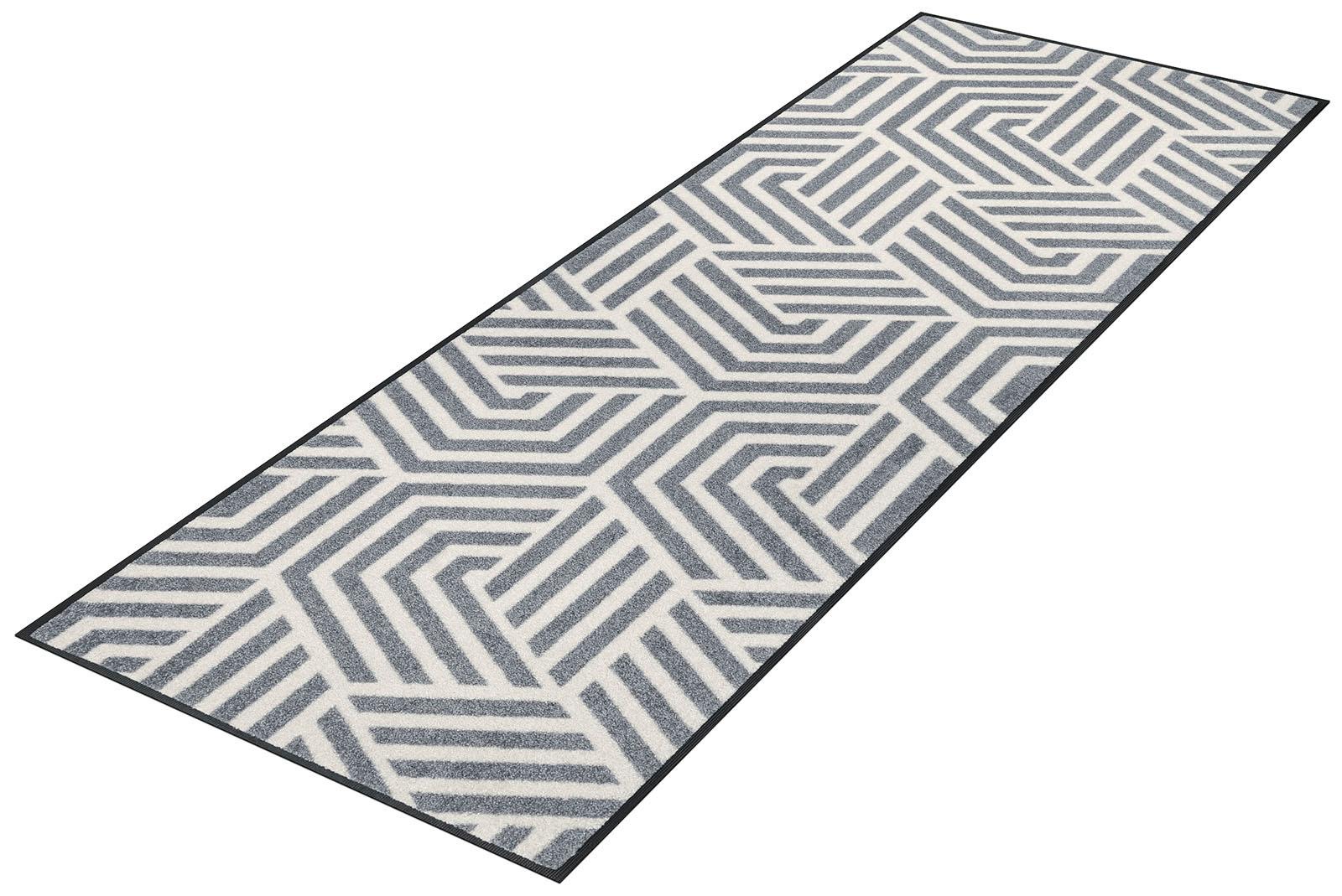 Image of wash+dry by Kleen-Tex Läufer »Odin«, rechteckig, 7 mm Höhe, Schmutzfangläufer, modernes geometrisches Design, rutschhemmend, In- und Outdoor geeignet, waschbar, ideal in Diele & Flur bei Ackermann Versand Schweiz