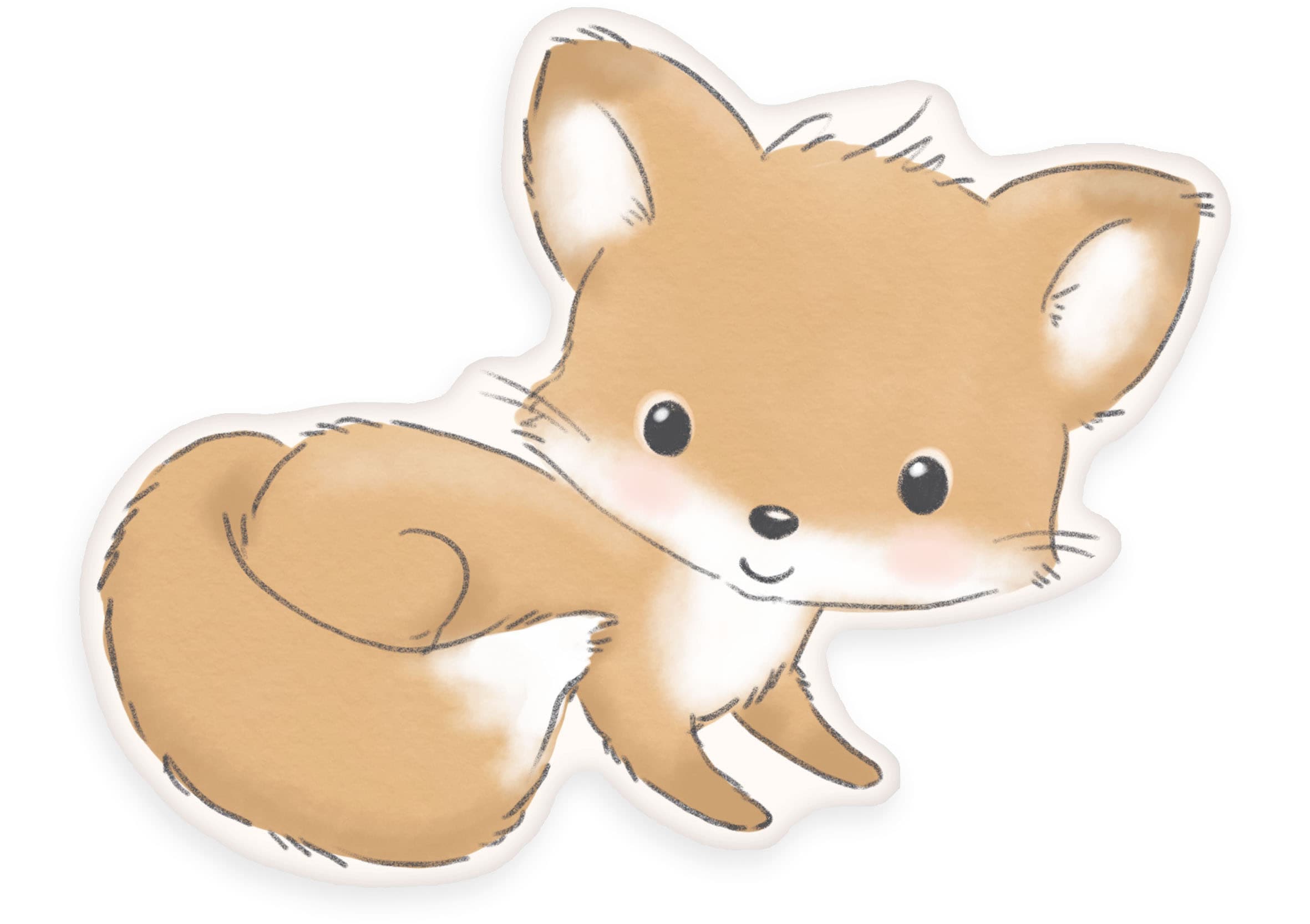 Baby Best Dekokissen »BabyBest Fuchs« hochfarbig bedruckt