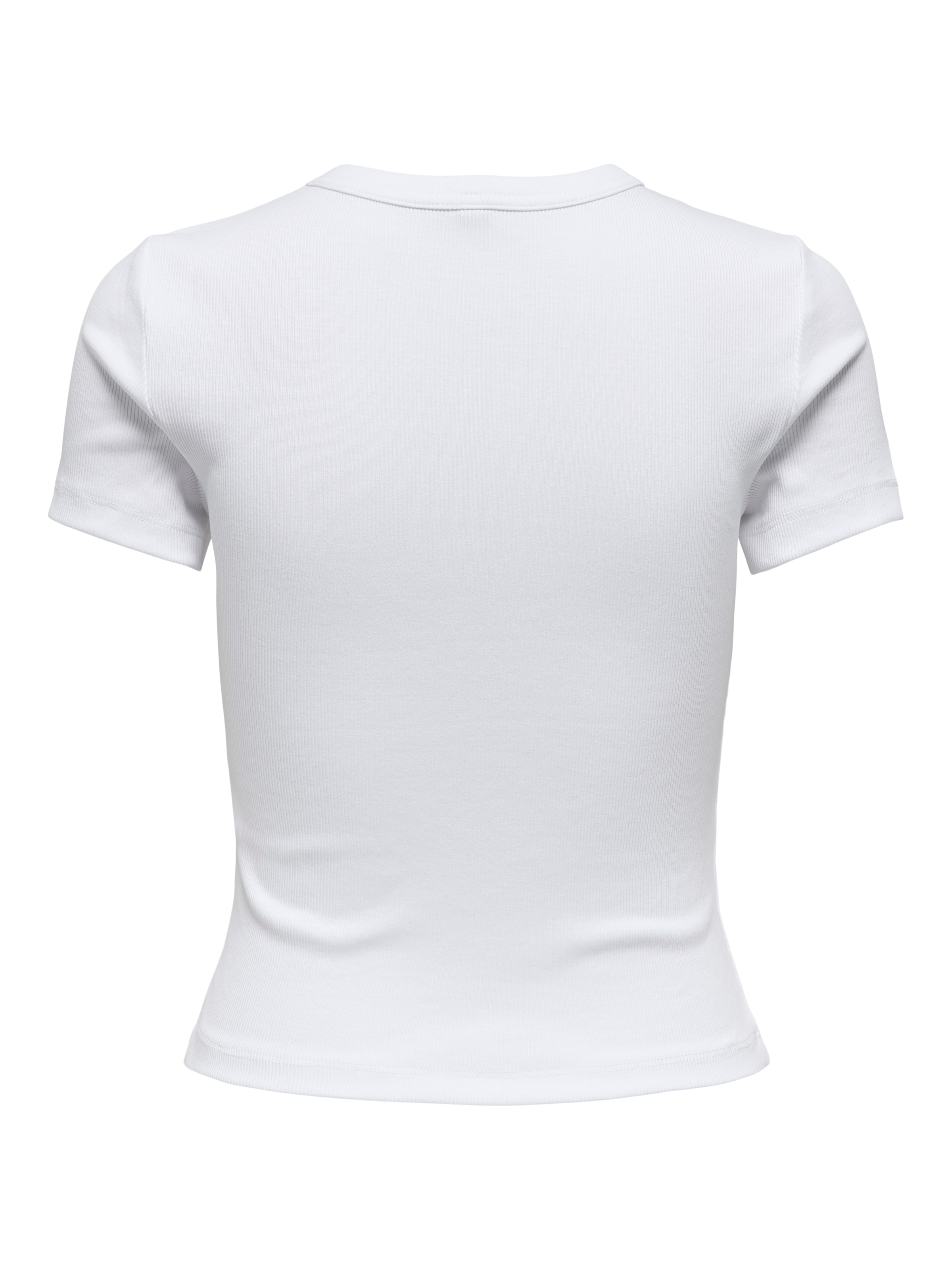 ONLY Kurzarmshirt »ONLVAL – Basic-Shirt mit Stretchkomfort für jeden Tag«, regular fit, modisch, Jersey, Baumwollmischung, Rundhals