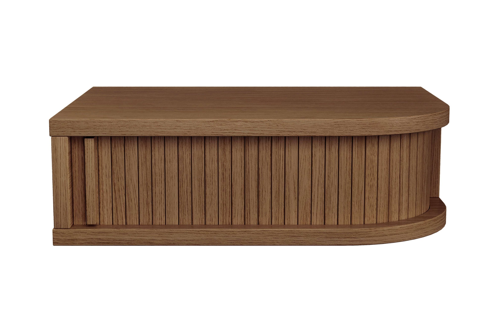 Woodman Nachttisch "Farsta, Nako, Nachtkommode" Made in Europe, in 3 Farben, mit Tambourschiebetüren, mit Eichenholz furniert, FSC