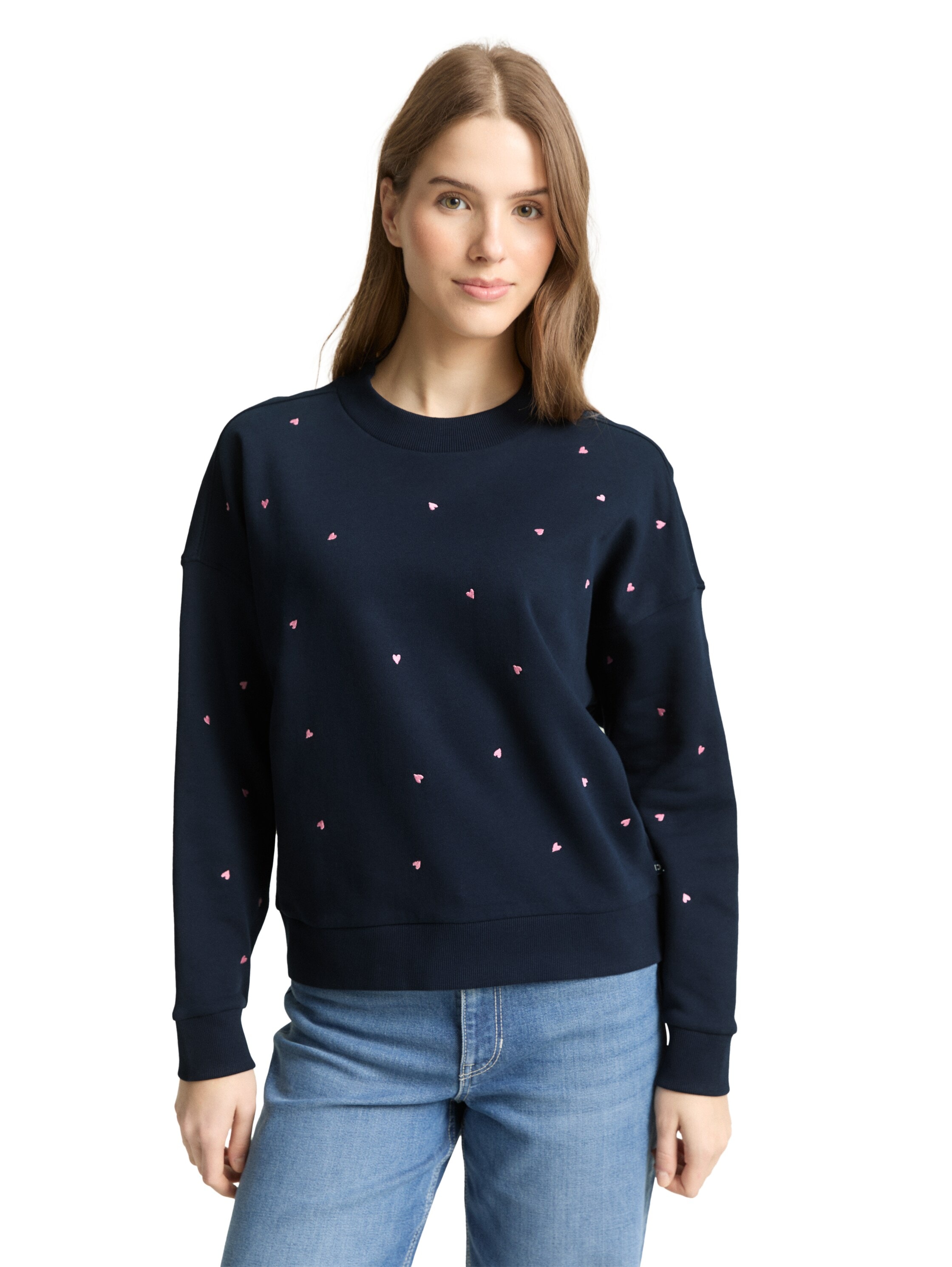 Image of TOM TAILOR Denim Sweatshirt, mit All-Over Print