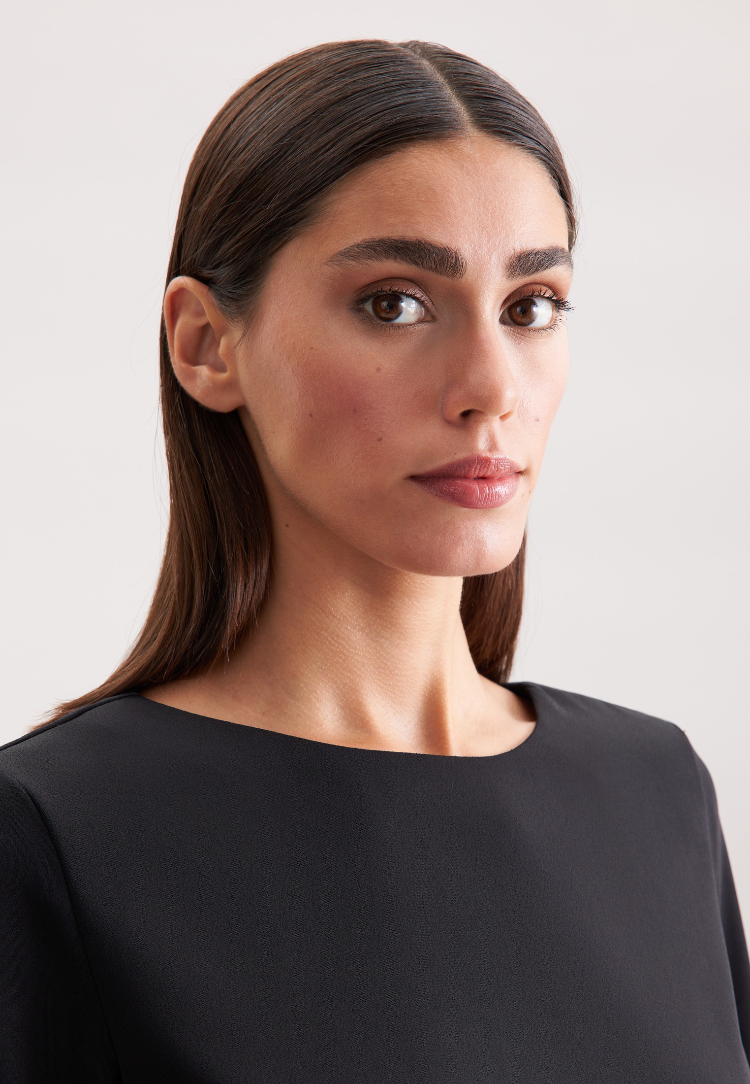 seidensticker Blouse à enfiler 1/2 Rundhals Uni