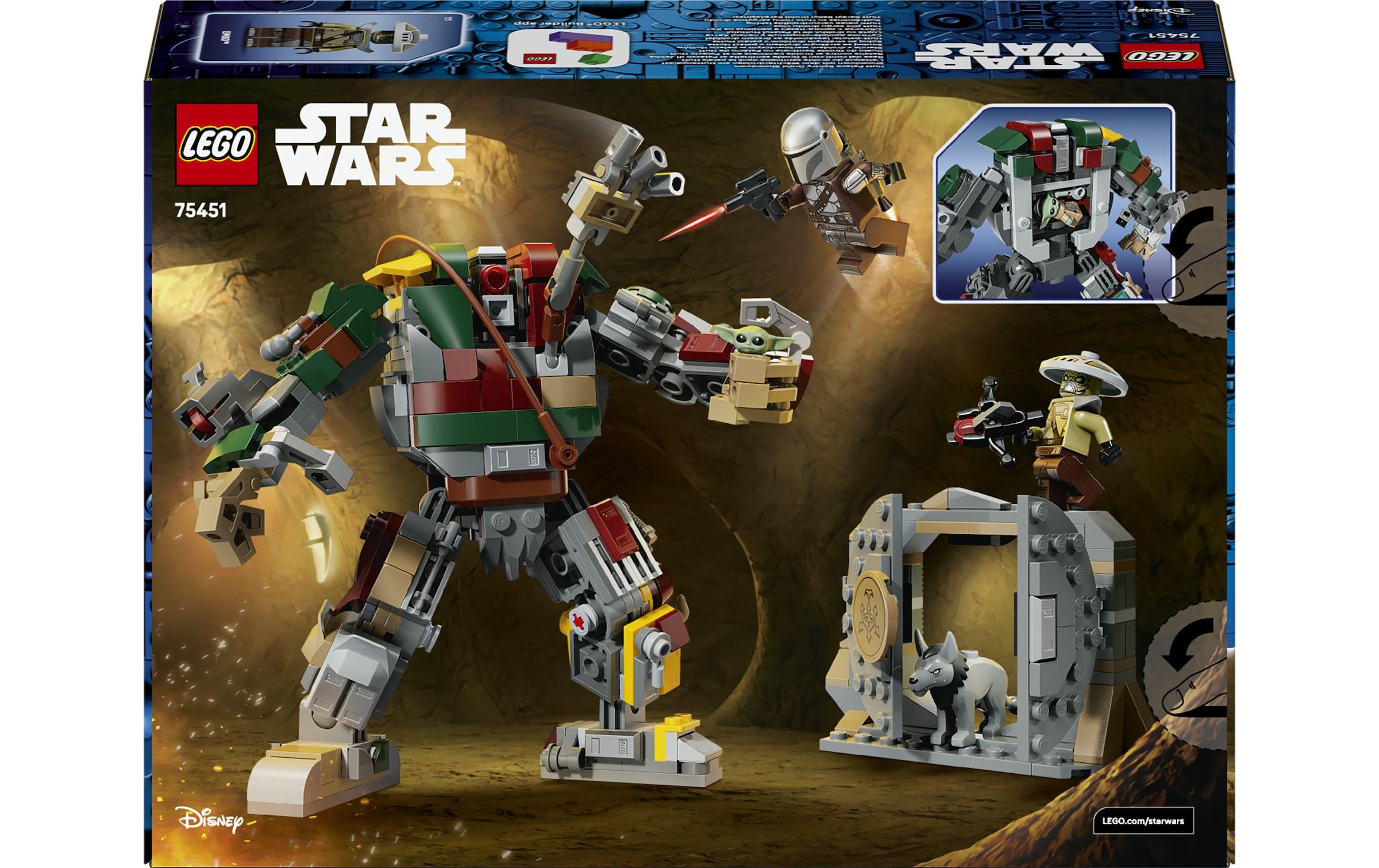 LEGO® Konstruktionsspielsteine »Showdown mit dem Wächterdroiden am Huttenpalast (75451)« LEGO Star Wars; Made in Europe