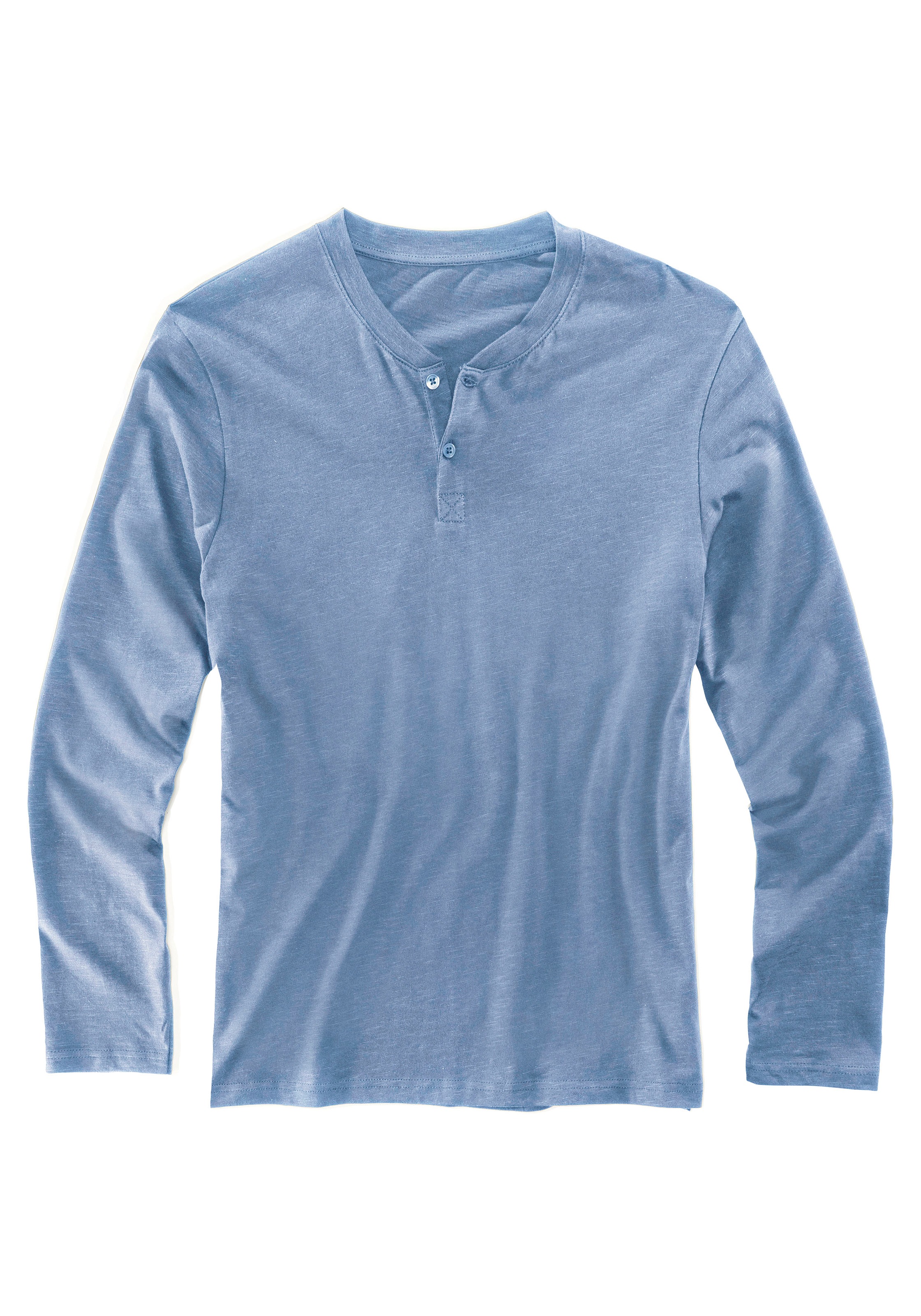 H.I.S Henleyshirt, aus strukturierter Baumwoll-Qualität