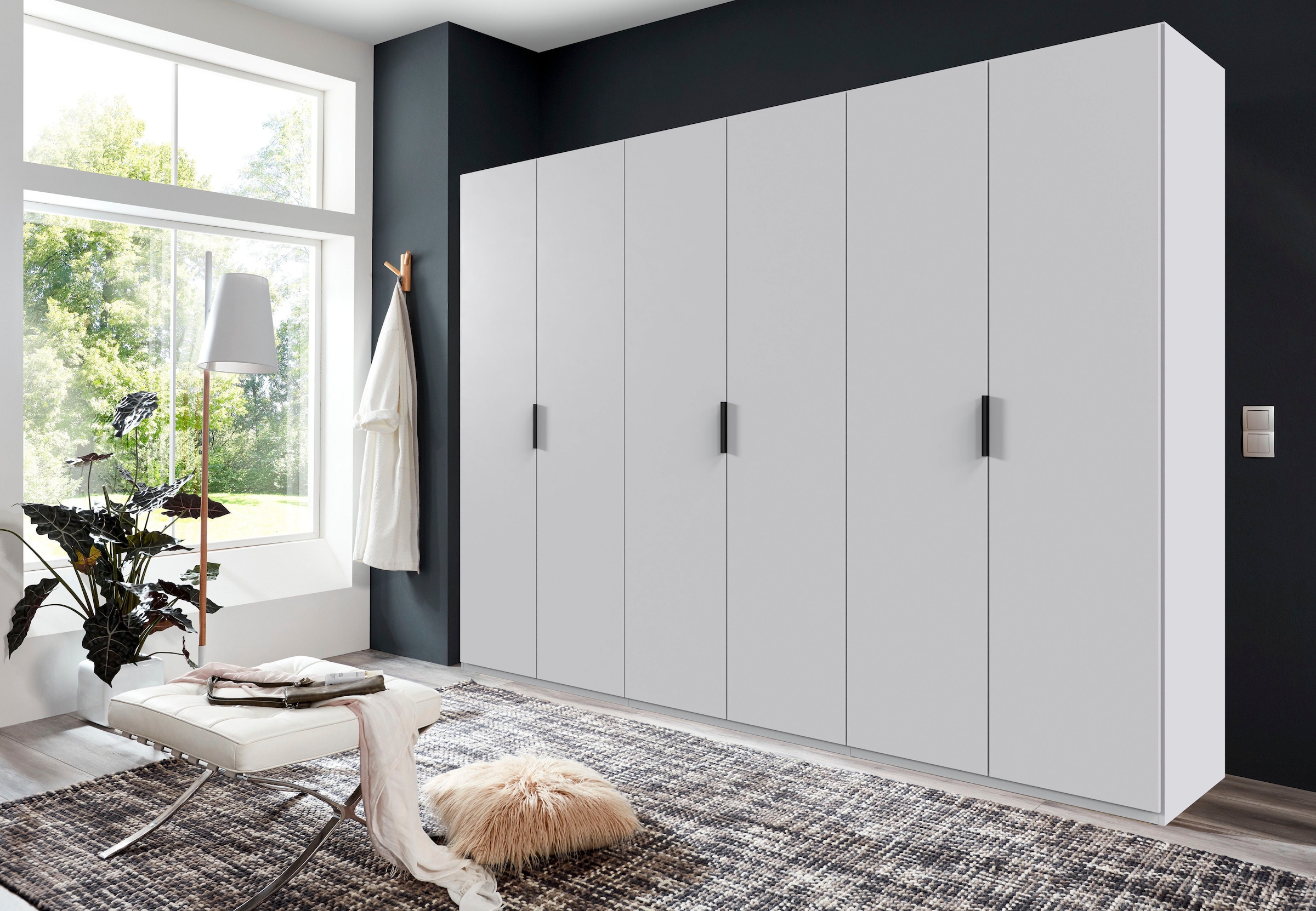 Wimex Kleiderschrank »Oxford by fresh to go, in 3 Breiten, Made in Germany«, (wahlweise mit oder ohne Spiegel), mit hochwertigen Falttüren für den perfekten Überblick