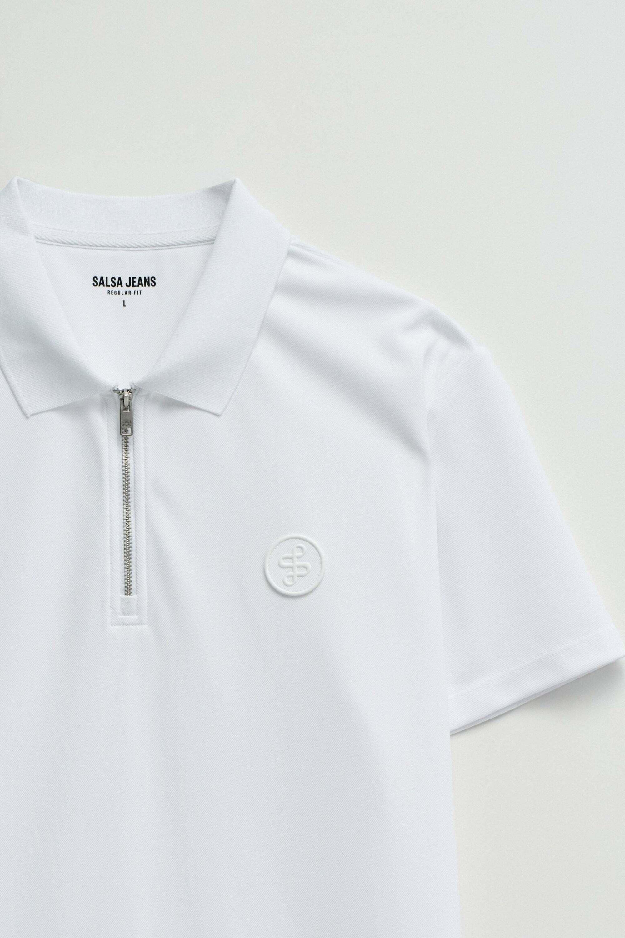 Salsa Polo »Salsa Jeans Polo Pique Structure And Zip«