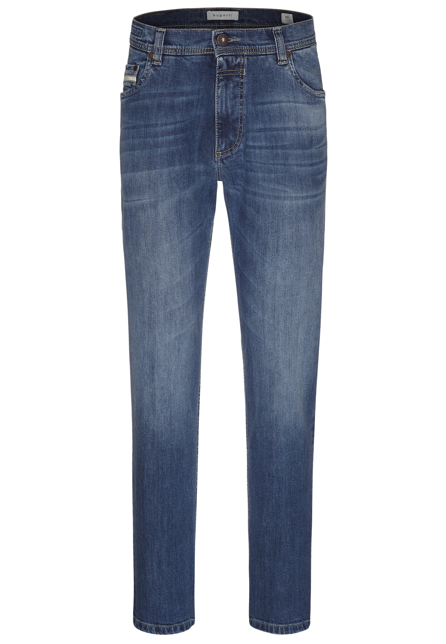 bugatti 5-Pocket-Jeans, mit einem leichten Used-Look