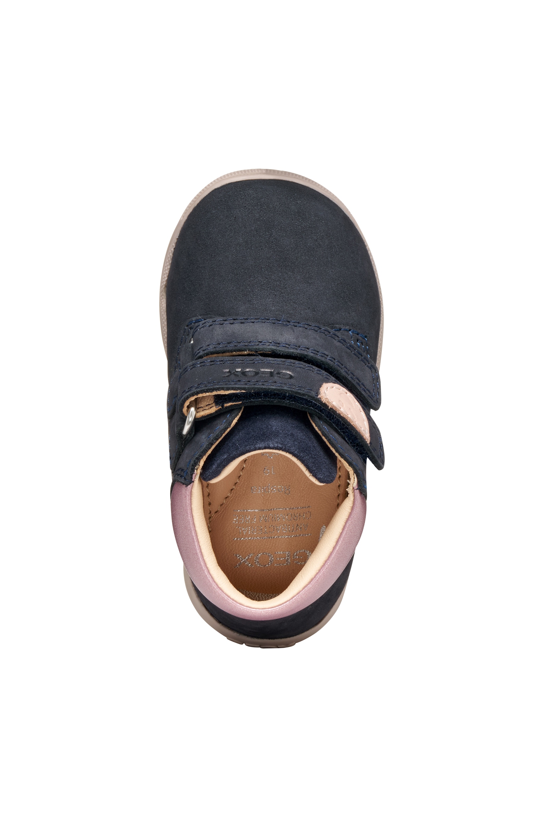 Geox Chaussures de marche »B MACCHIA GIRL«  chaussure bébé avec fermeture velcro, gabarit de taille à télécharger