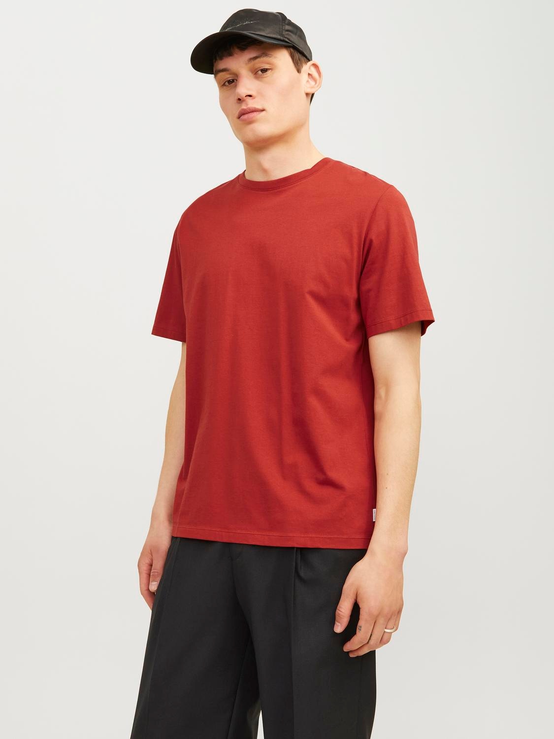 Jack & Jones Rundhalsshirt »JJEORGANIC BASIC TEE SS O-NECK NOOS«, mit Rundhalsausschnitt