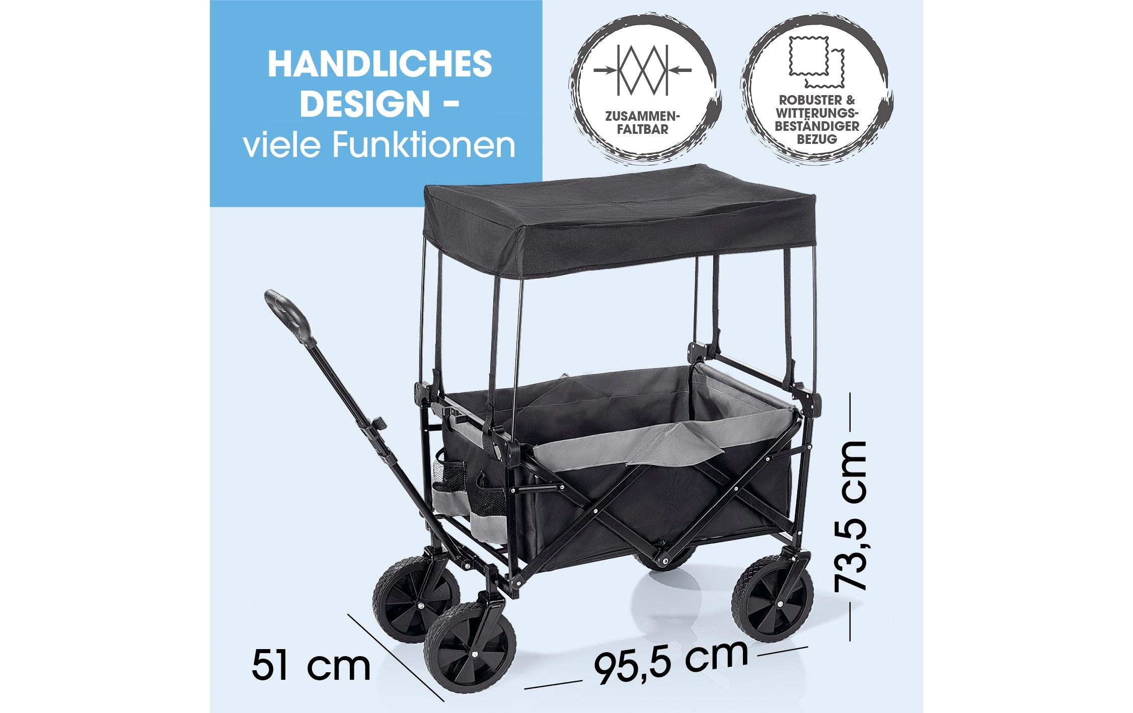 EASYmaxx Bollerwagen »faltbar, mit Dach«